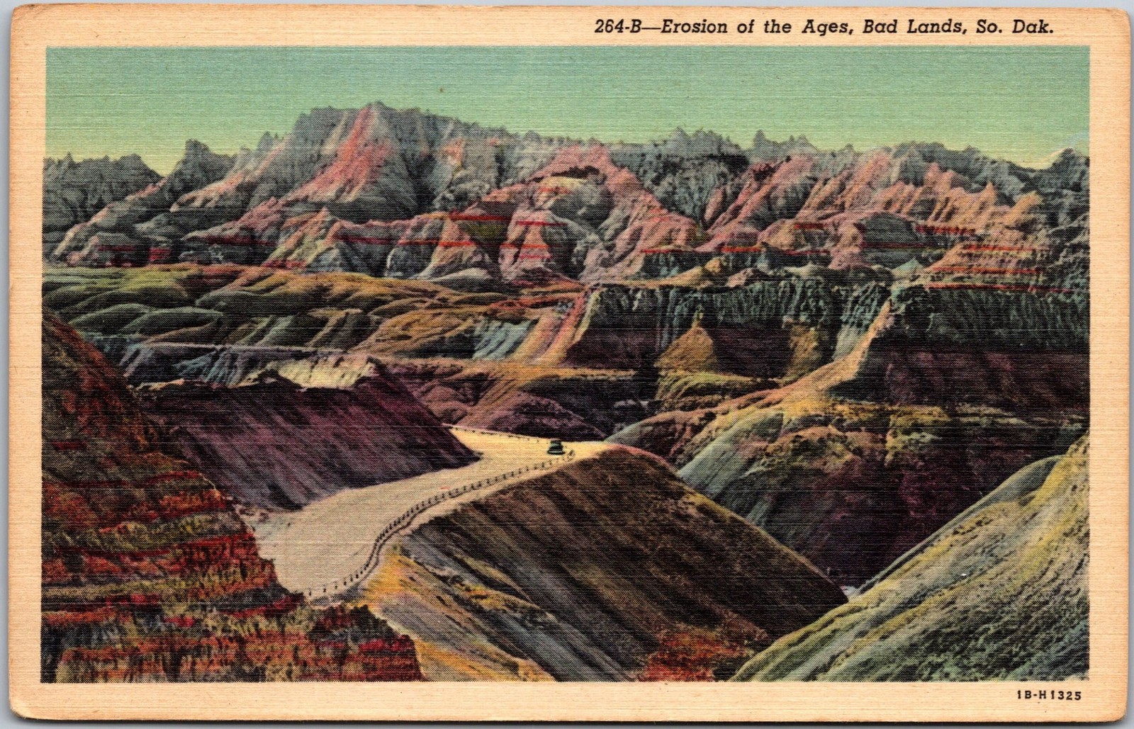 Erosion of the Ages Bad Lands South Dakota Vintage Linen Postcard 264-B B92 Erosion of the Ages Bad Lands South Dakota Vintage Linen Postcard 264-B B92
