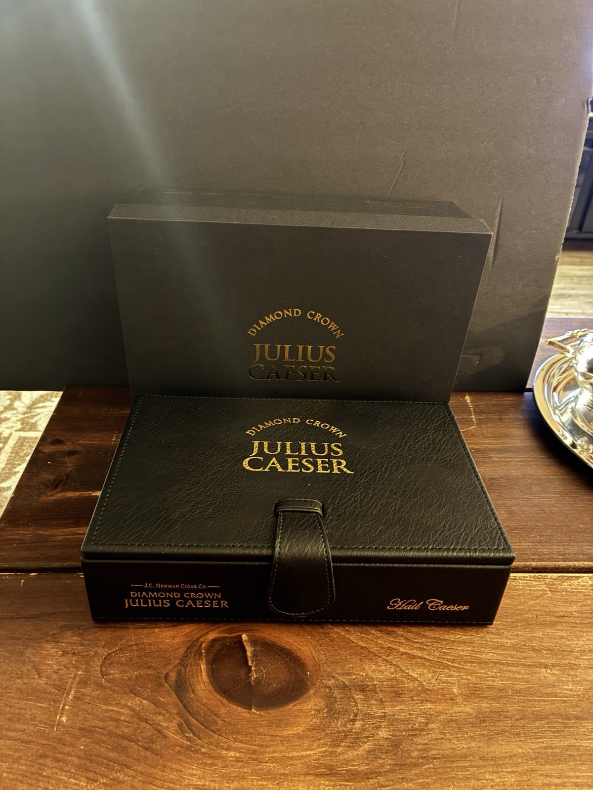 Diamond Crown Julius Caeser Empty Cigar Box & Outer Sleeve