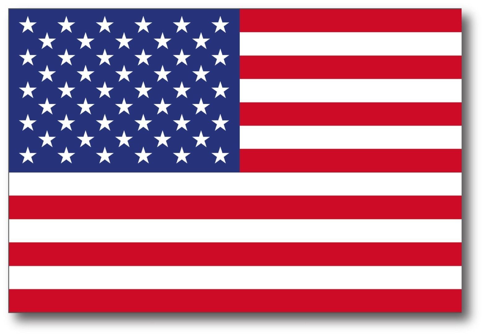 American Flag car magnet 4\