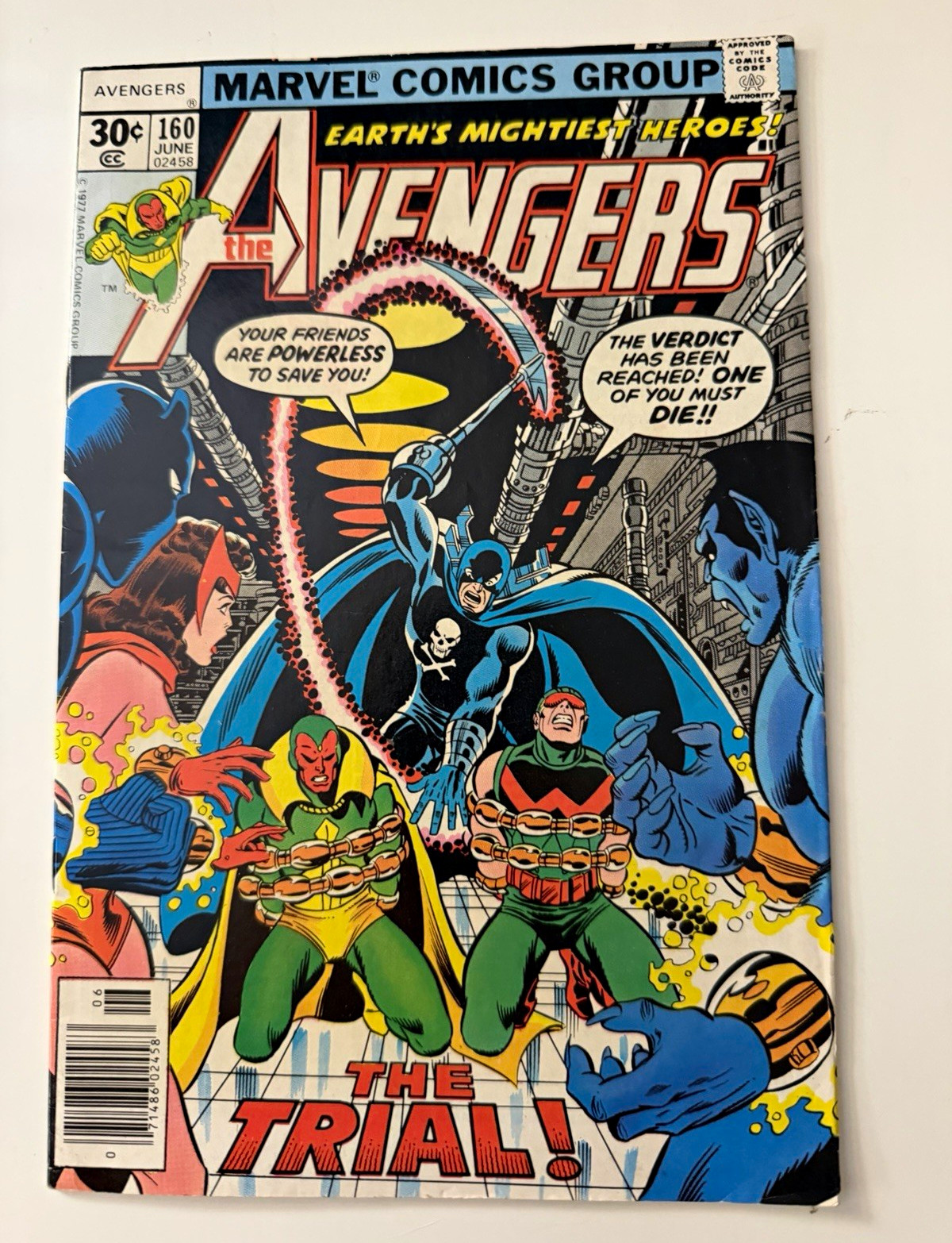Marvel Avengers #160 (Jun. 1978, Marvel) Vision Bronze Age Single Issue