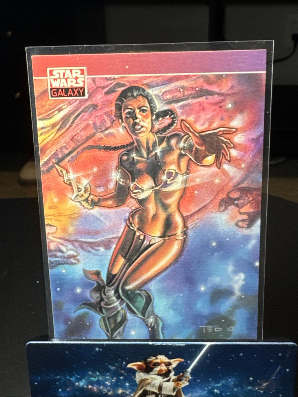 Princess Slave Leia - 1993 Topps - Star Wars Galaxy #84 - Ted Boonthanakit Card