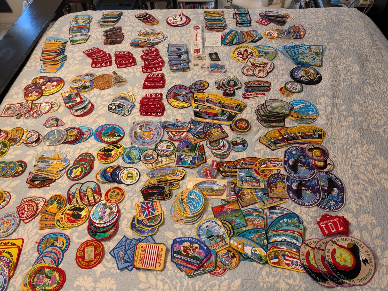 Huge collection of BSA patches. Over 500+ National Jamborees, State patches, etc