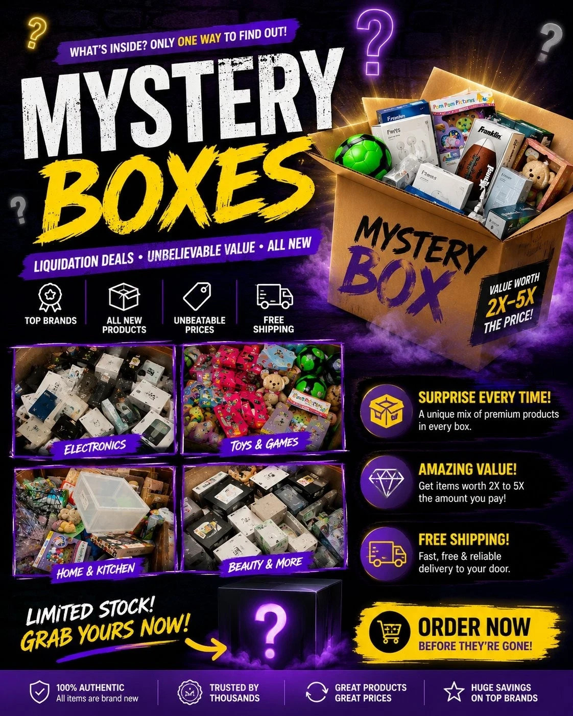 Premium Amazon Liquidation Mystery Box – Warehouse Sealed Merchandise