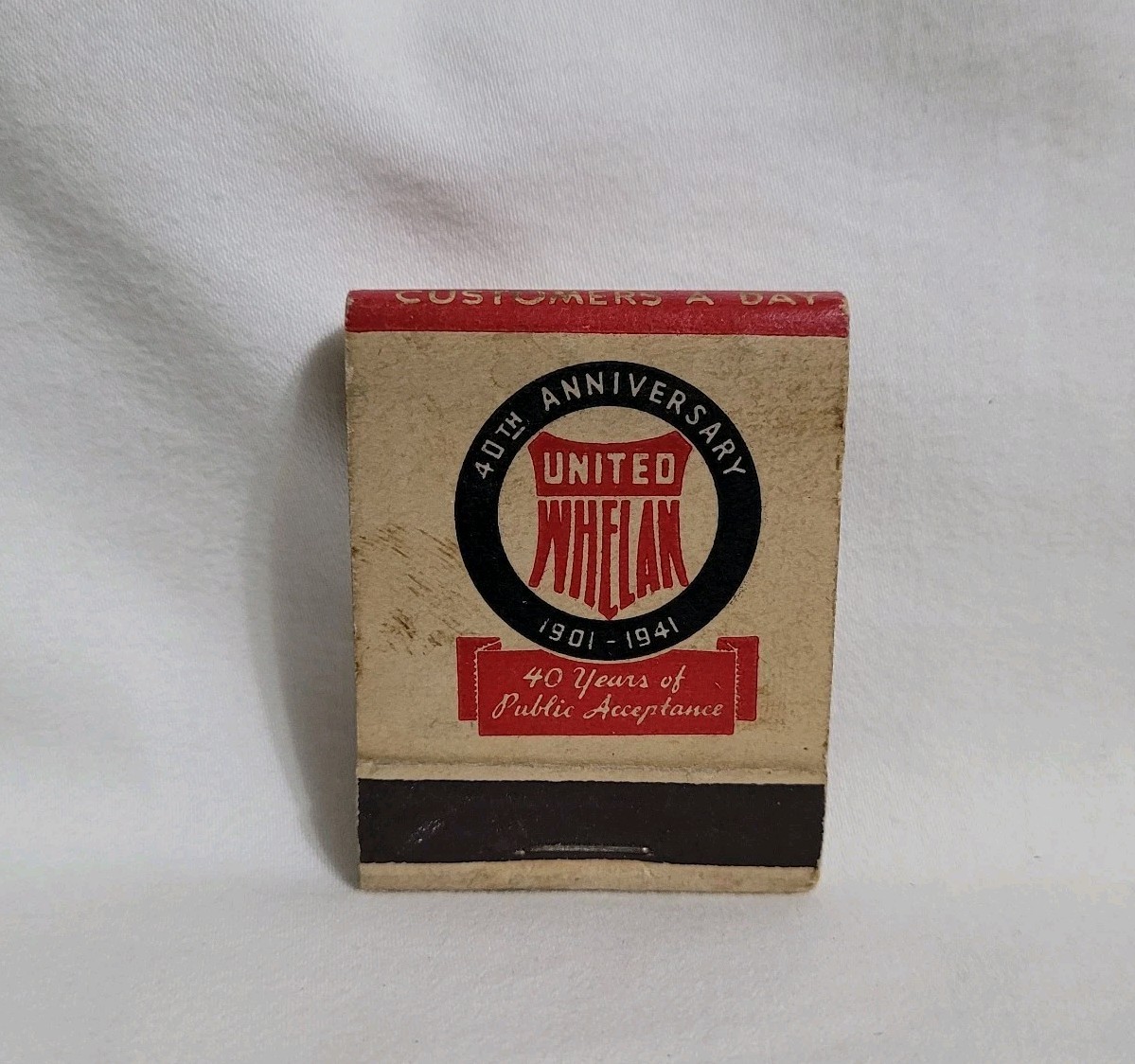 Vintage United Whelan Drug Store Pharmacy Matchbook Advertising Matches Full