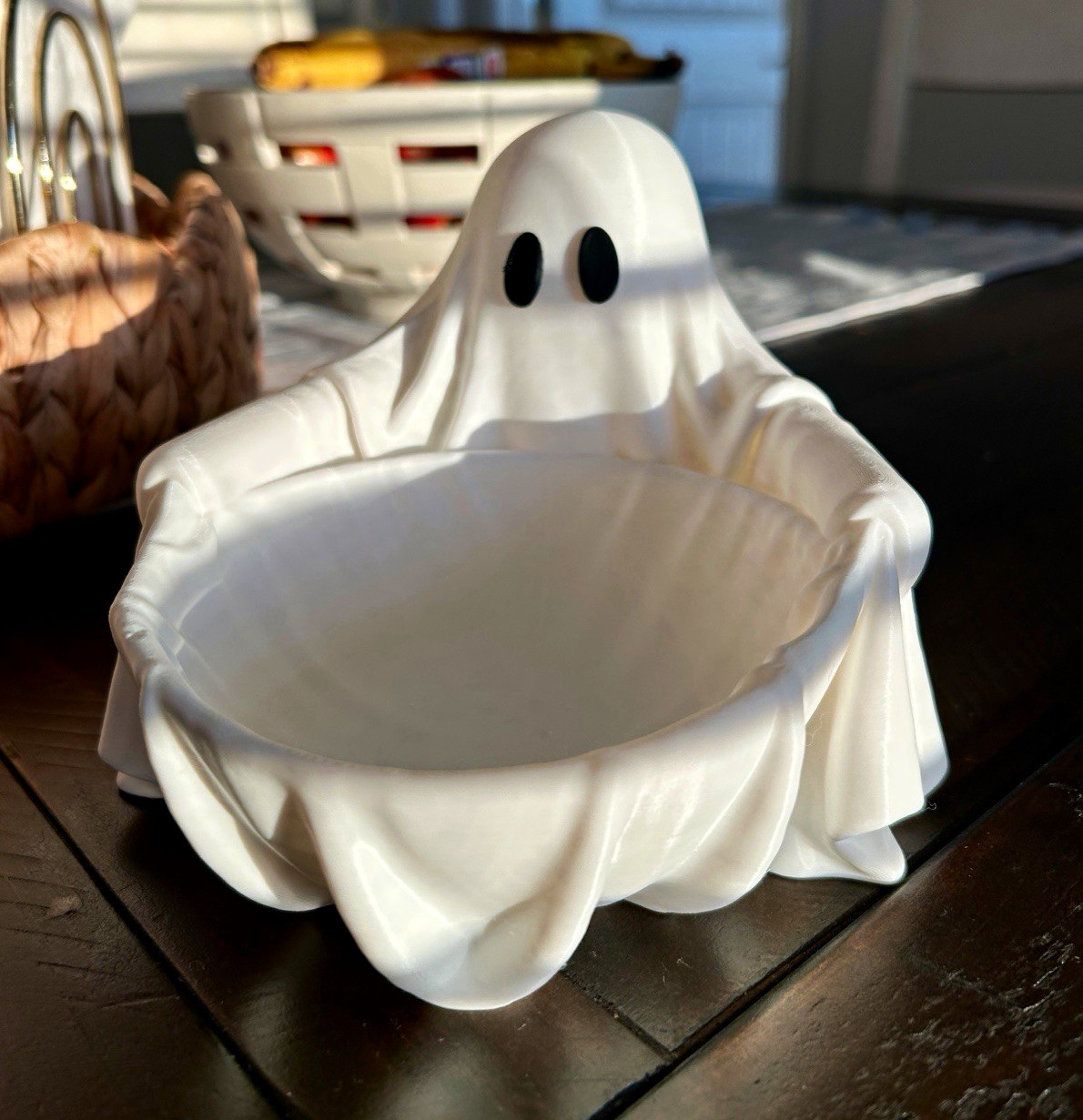 Ghost Candy Dish Serving Bowl, Halloween