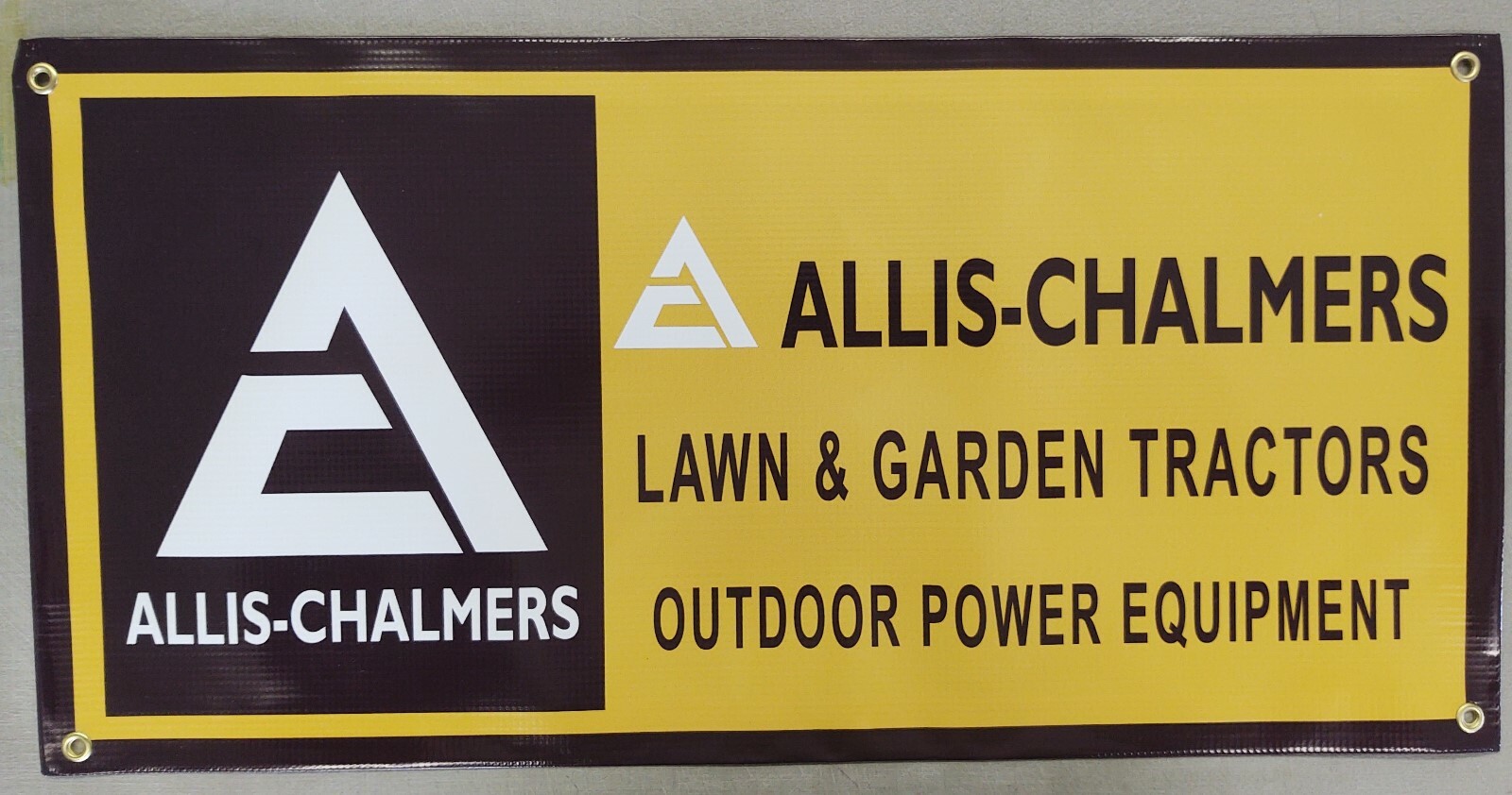  ALLIS-CHALMERS LAWN & GARDEN TRACTOR BANNER- (OUTDOOR POWER EQUIP.)  24\