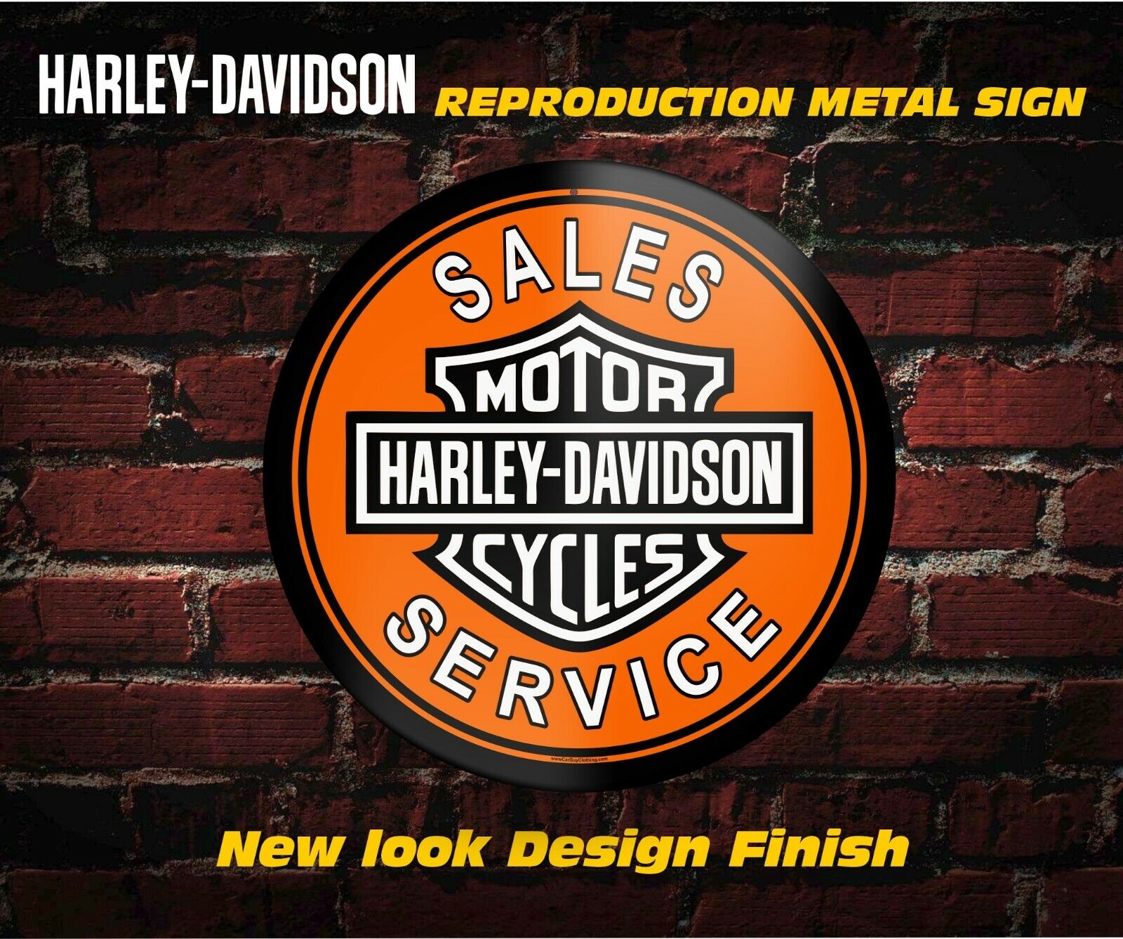 Harley-Davidson Rust-Proof Metal Aluminum Garage Wall Signs (NEW)