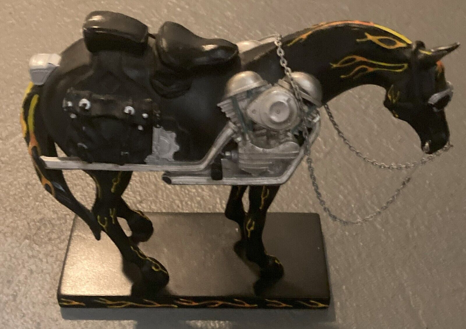 Trail of Painted Ponies Collectible “Harley Davidson” RETIRED FIGURINE BLACK