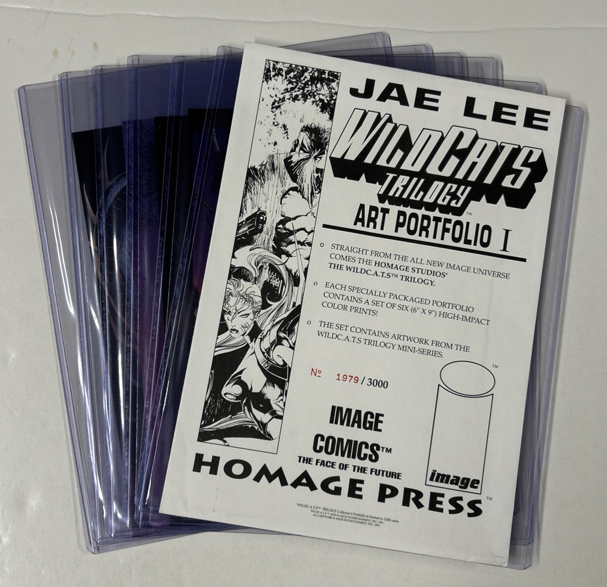 Vintage 1993 Wildcats Trilogy Art Portfolio Image Comics🔥Toploader🔥Jae Lee🔥