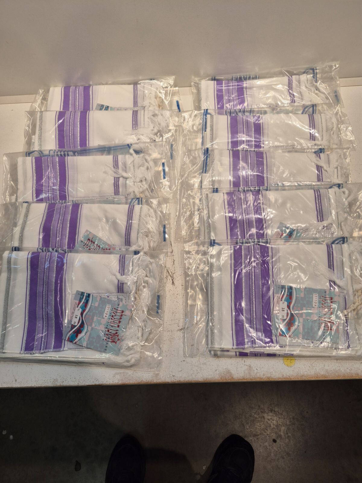 10 pack Kosher Tallit Talis Prayer Shawl acrylic 18\