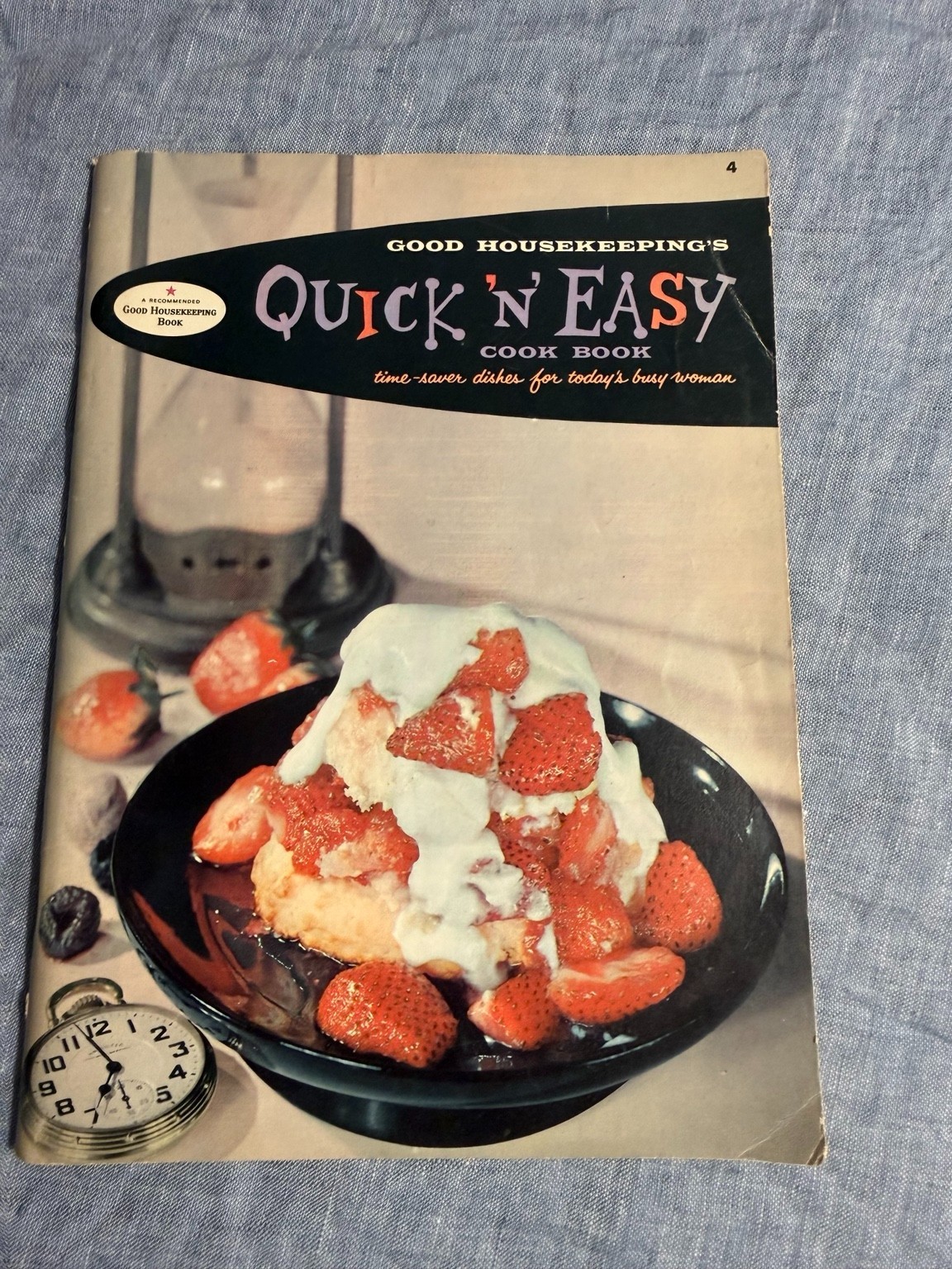 Vtg 1958 Good Housekeeping's Quick 'N' Easy Cook Book Recipe Booklet Time Saver