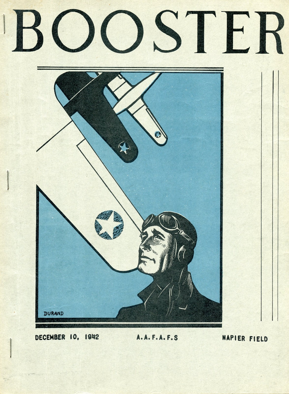 Booster Newspaper December 10 1942 AAFAFS Napier Field Dothan Alabama WWII M0013