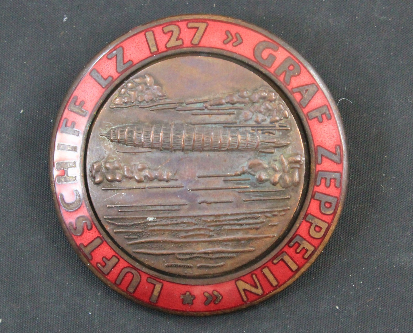 German Pre‑WWII Graf Zeppelin “Luftschiff LZ 127” Airship Badge