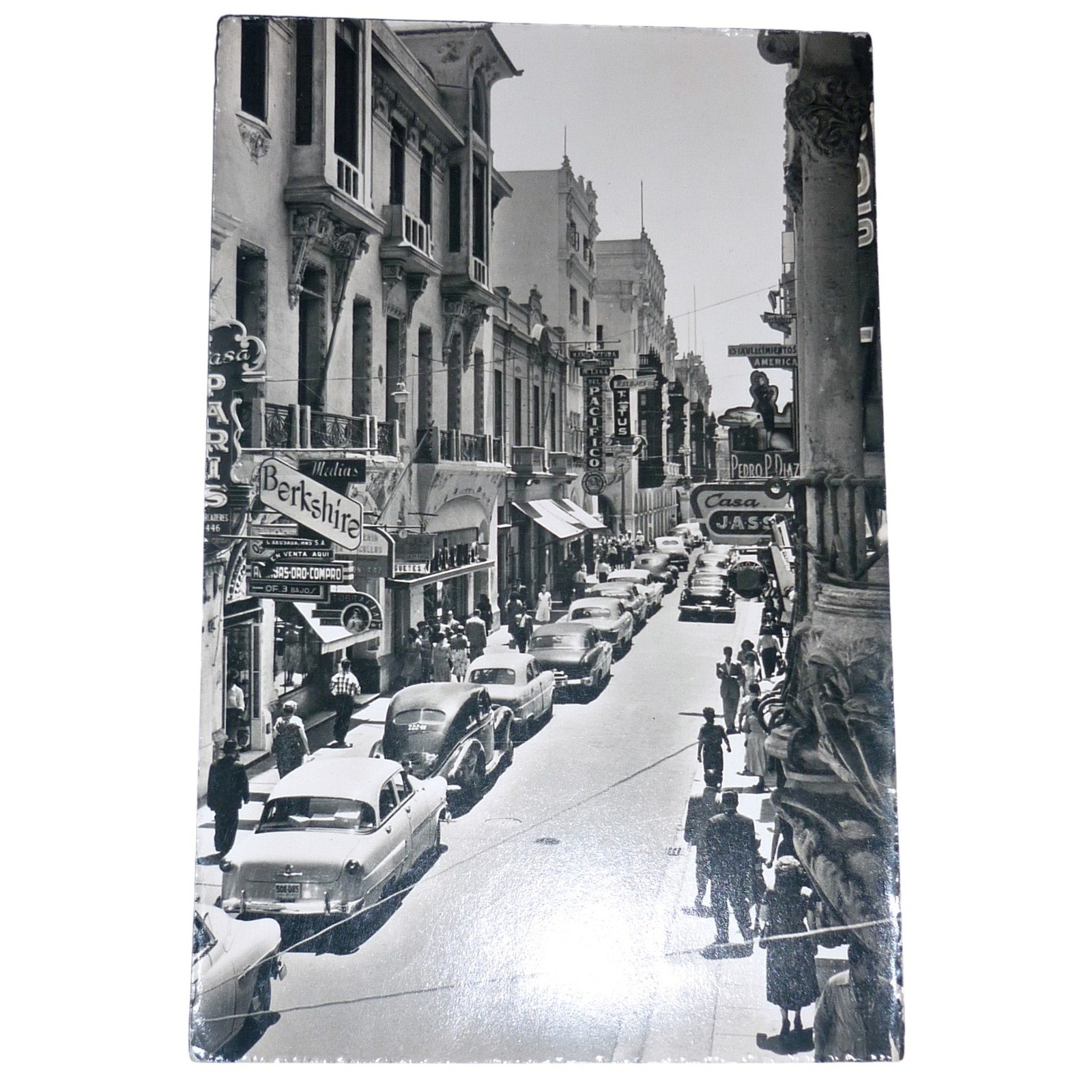 Vintage Lima Peru Postcard Iron Union Commercial Centre Street Scene B&W 1123 Vintage Lima Peru Postcard Iron Union Commercial Centre Street Scene B&W 1123