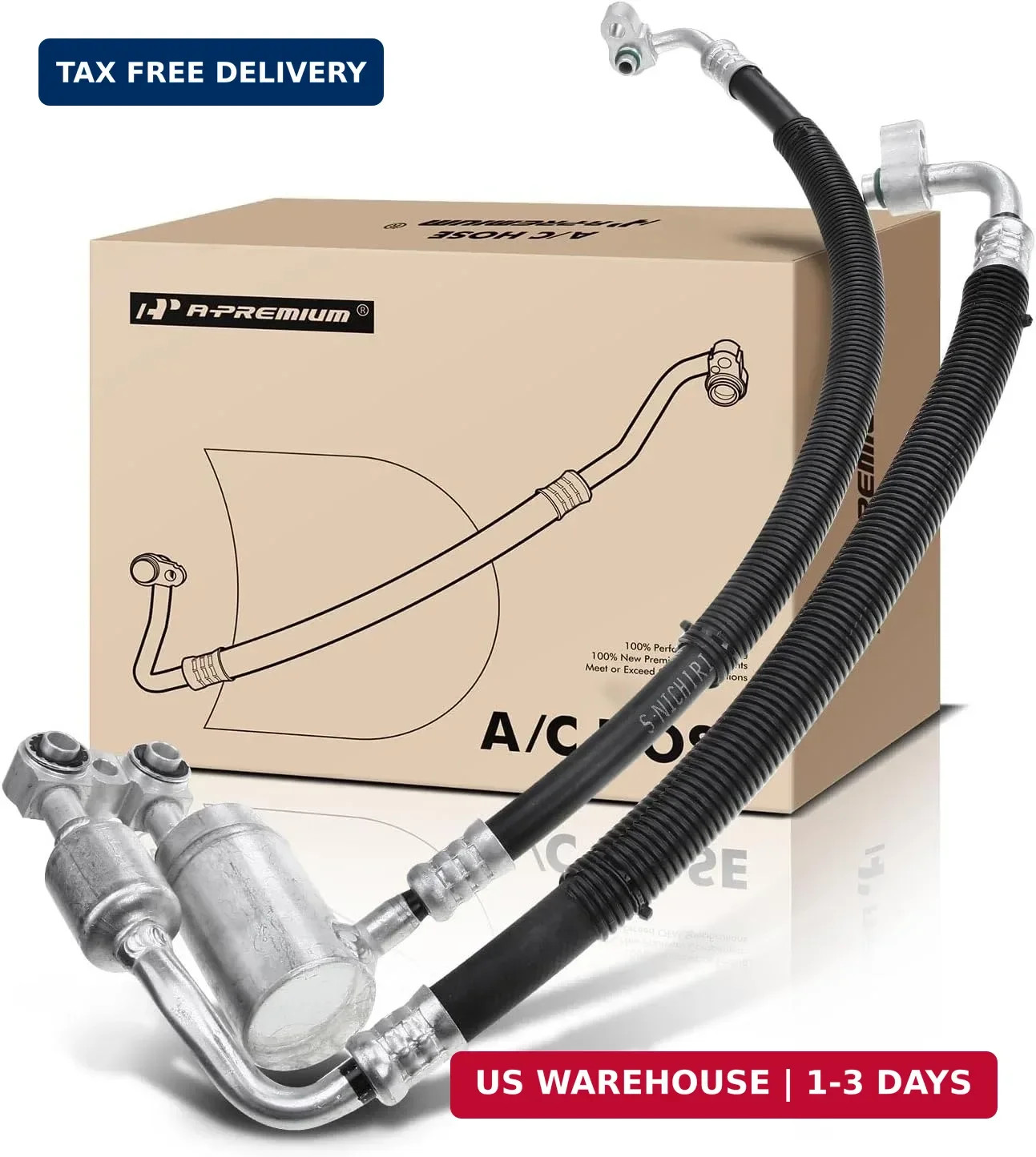 A-Premium A/C Suction Hose & Discharge Line Hose Assembly Compatible with Chevro