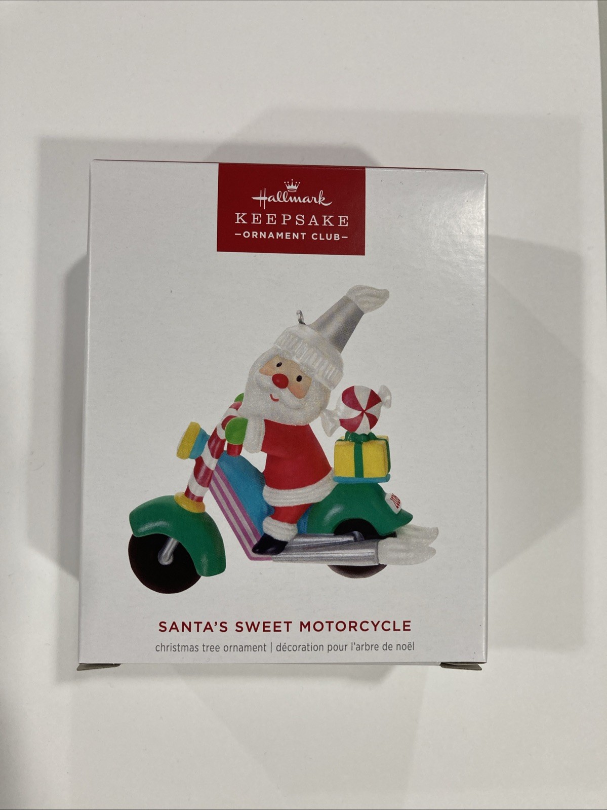2026 Hallmark Santa\'s Sweet Motorcycle Member Exclusive KOC Keepsake Ornament