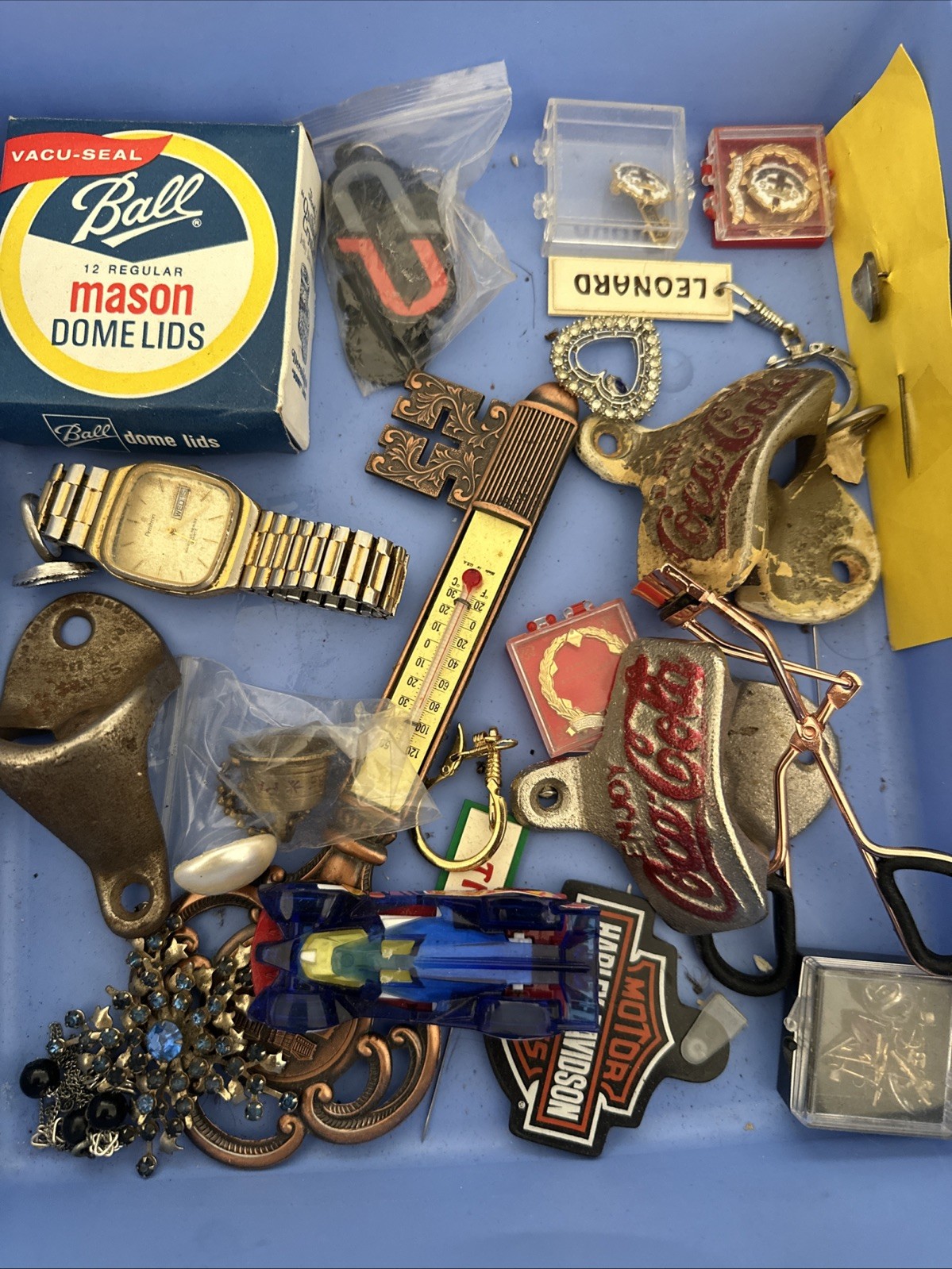 Vintage Junk Drawer Lot Bottle Openers And More