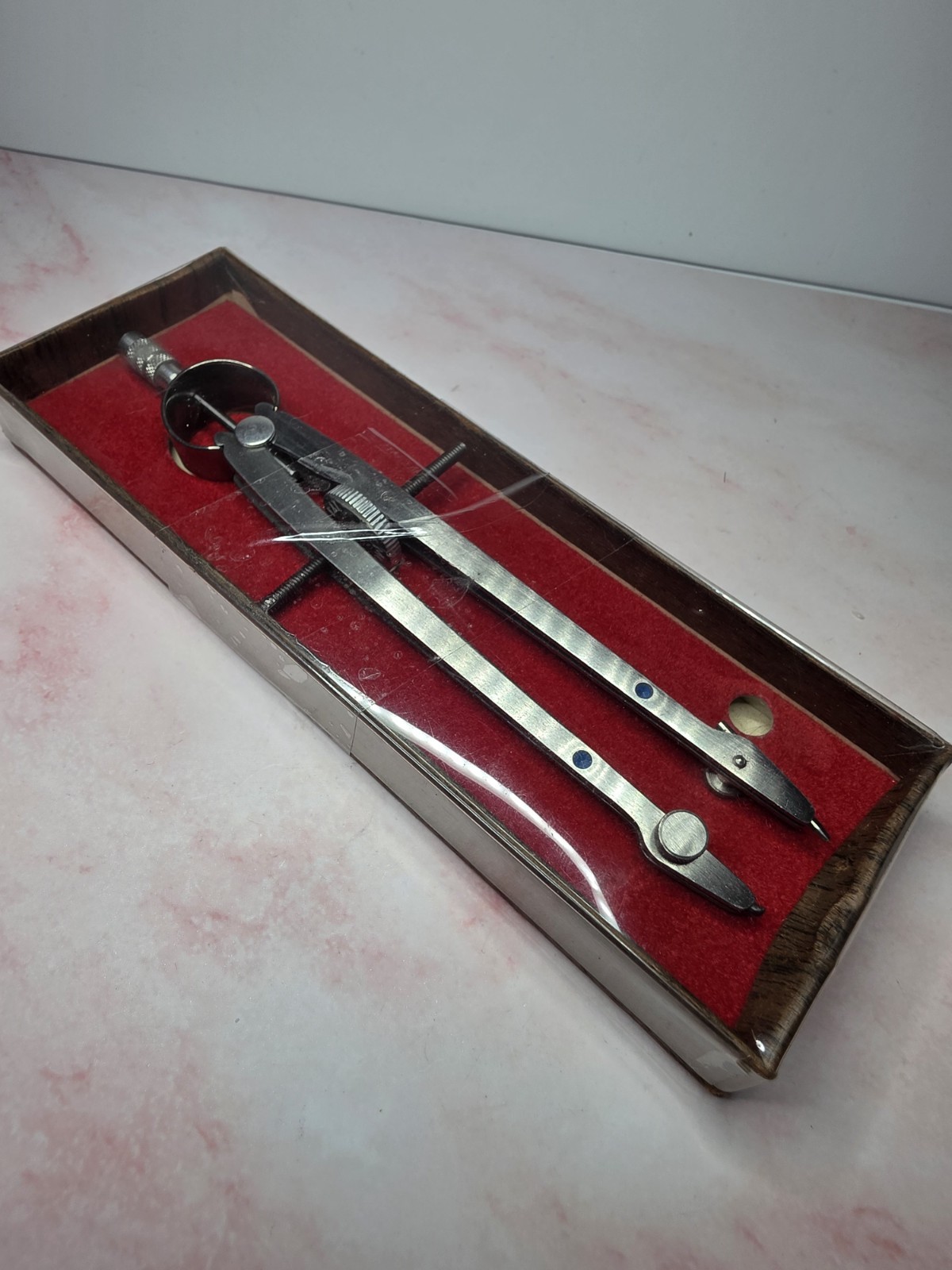 Vintage VEMCO Drafting Compass with BOX