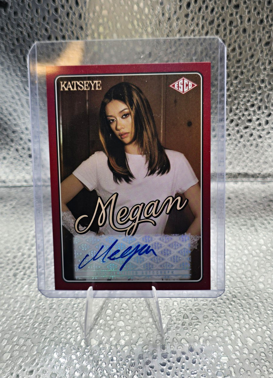 HYBE x Geffen KATSEYE WILD Megan #16 Autograph Serial Numbered 003/005