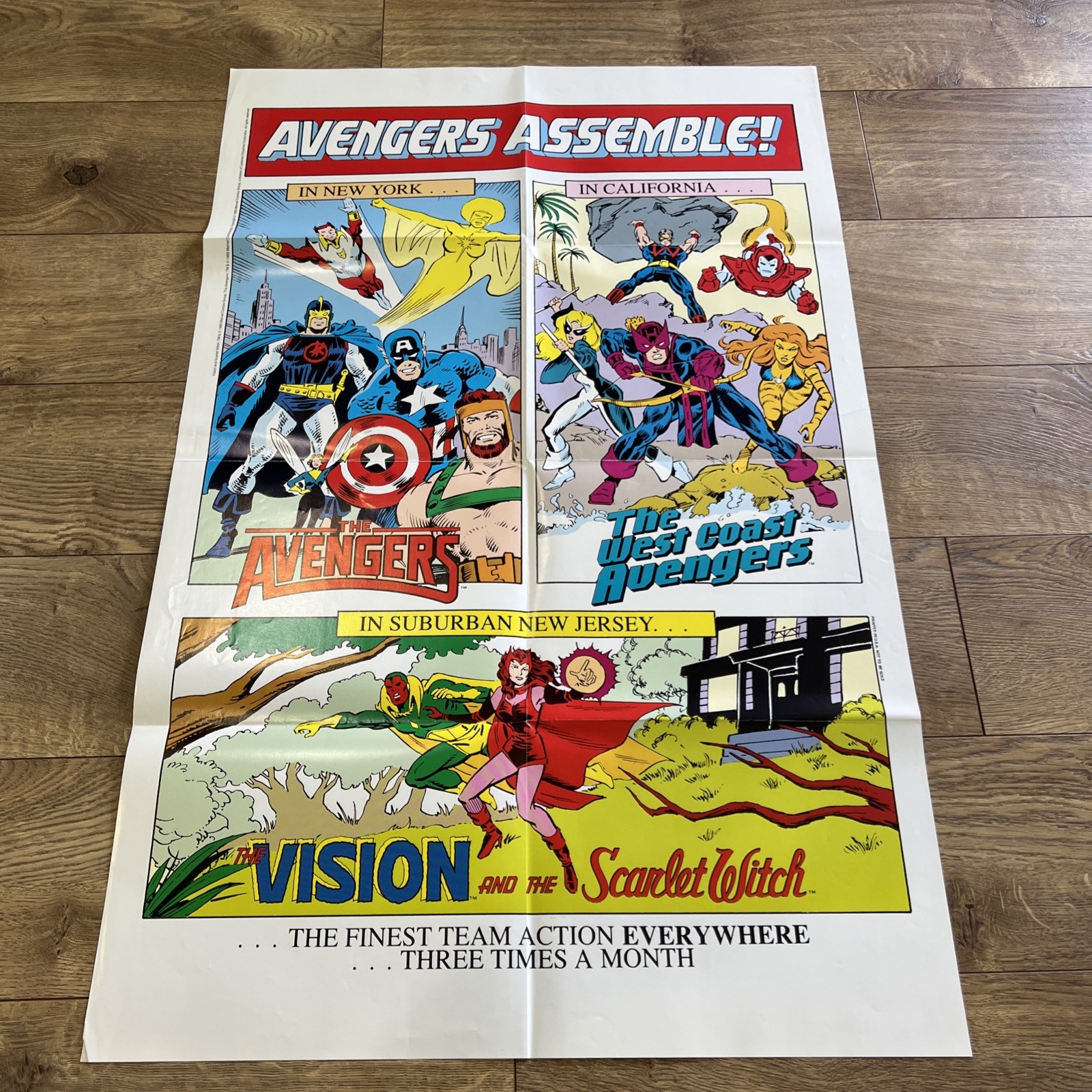 Avengers Assemble Promo Poster 1985 Avengers Assemble Promo Poster 1985