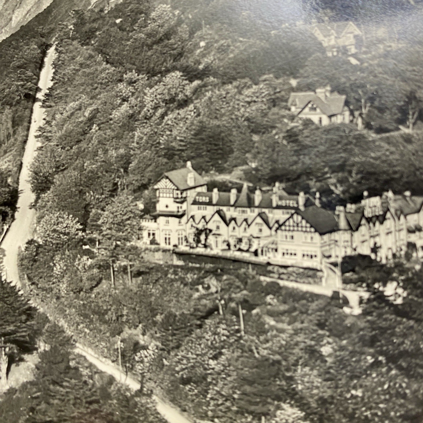 RPPC Postcard c1930s Countisbury Hill Lynmouth Devon England Exmoor Park