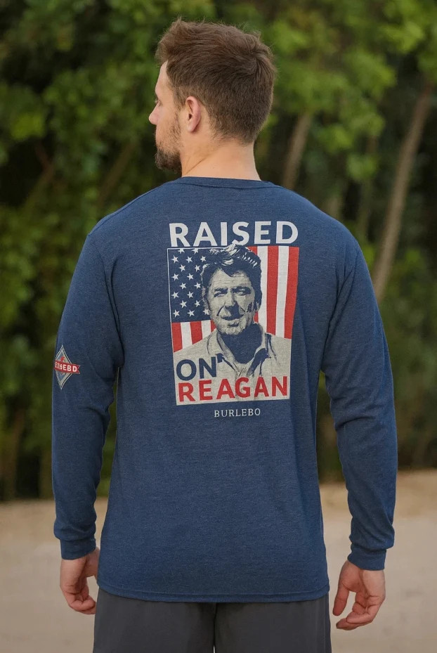 BURLEBO - RAISED ON REAGAN Long Sleeve Size Large