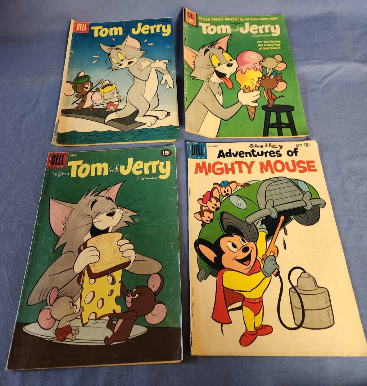 Lot 4 Comics Tom & Jerry #181, 200, 203 + Mighty Mouse #147 Dell 1959 to 1961 Lot 4 Comics Tom & Jerry #181, 200, 203 + Mighty Mouse #147 Dell 1959 to 1961