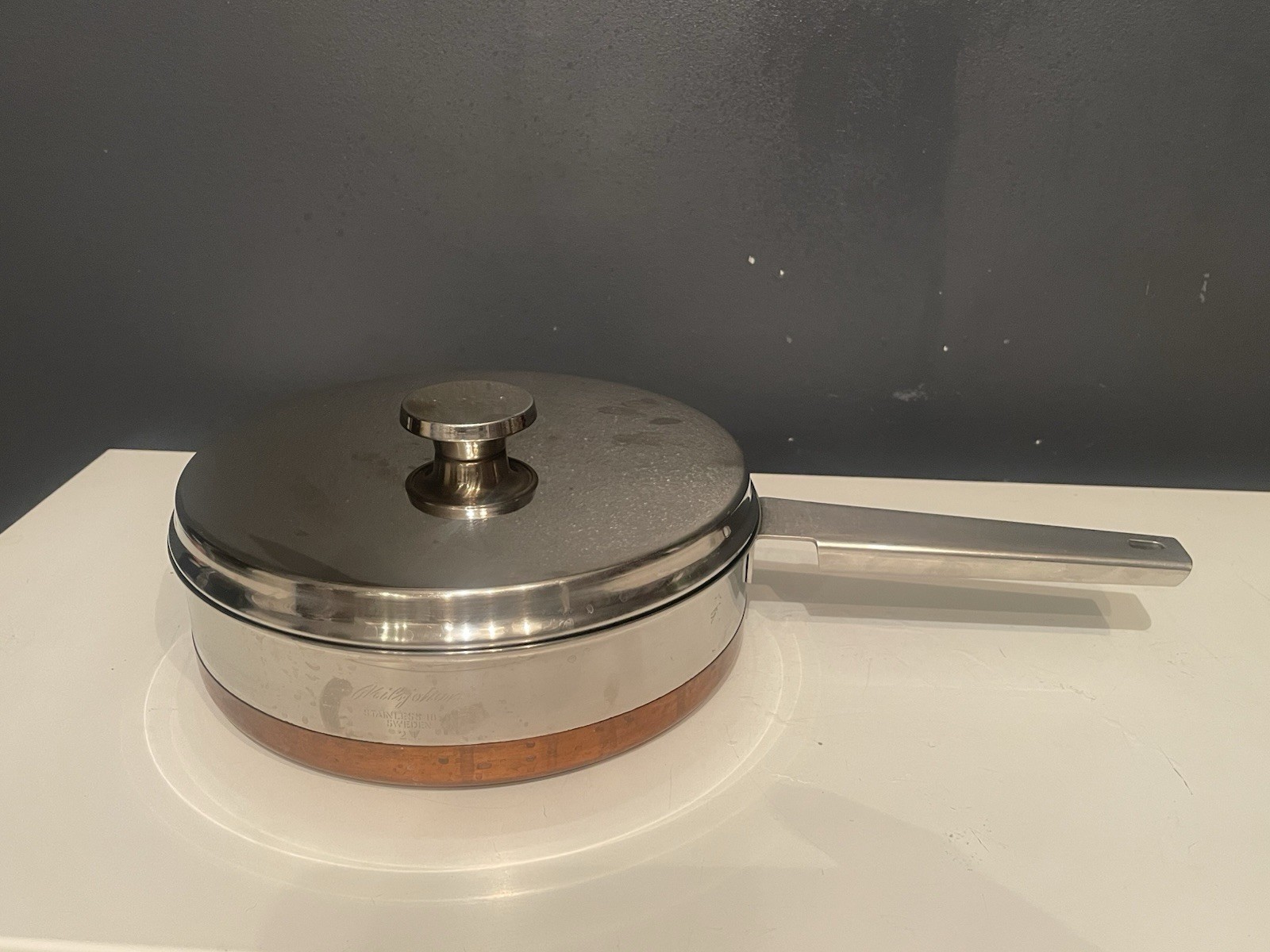 VTG Nils Johan Hallsjobruk Sweden 2L Stainless Steel Steamer Pan w/Lid & Insert