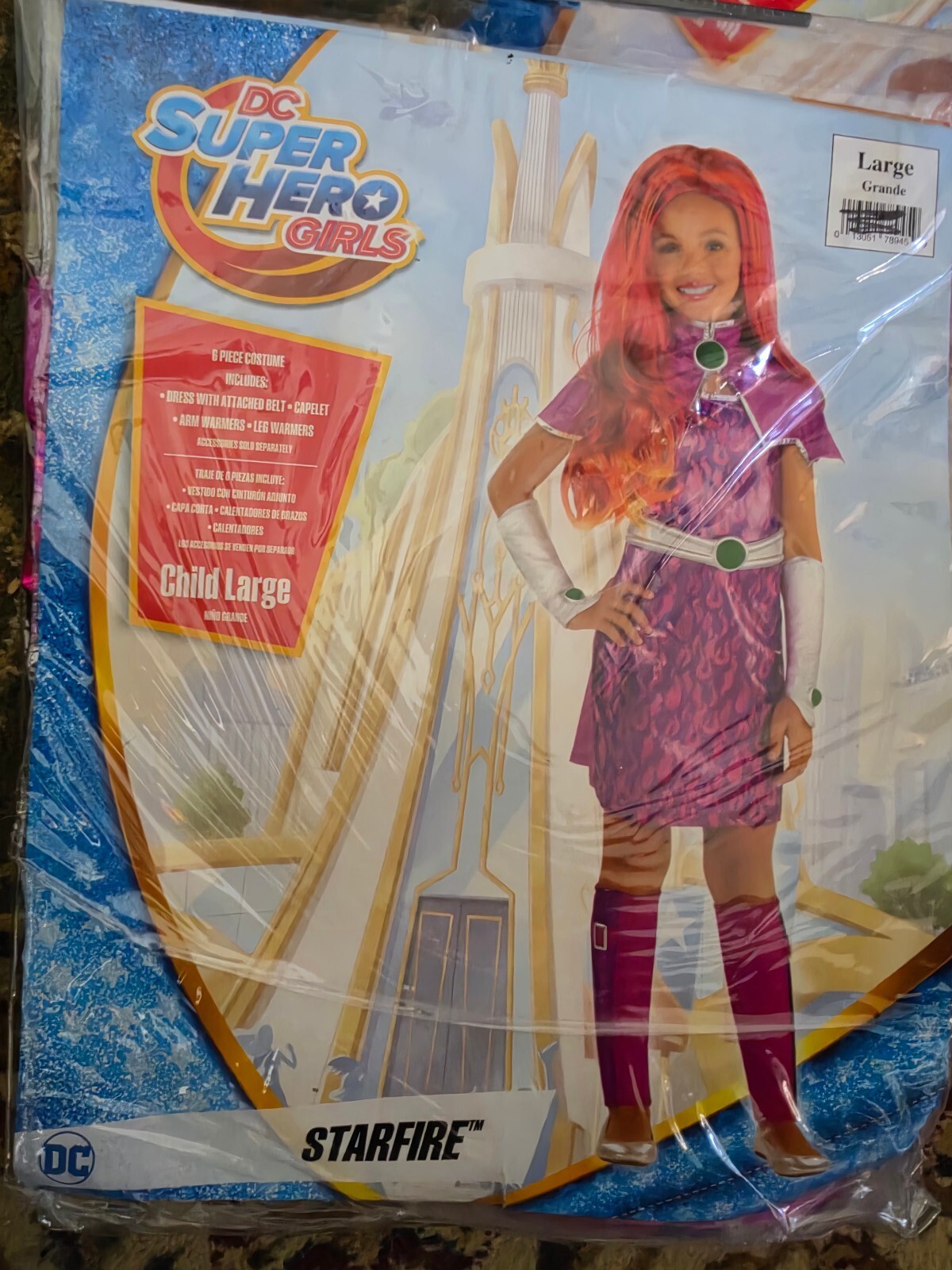 DC Super Hero Girls Starfire Child Large Costume