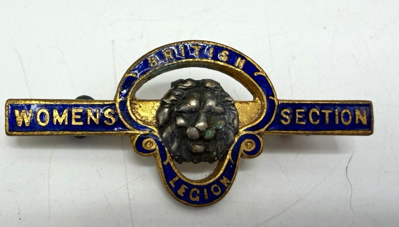 British Legion Women’s Section Blue Enamel Pin Badge Gaunt number 472026