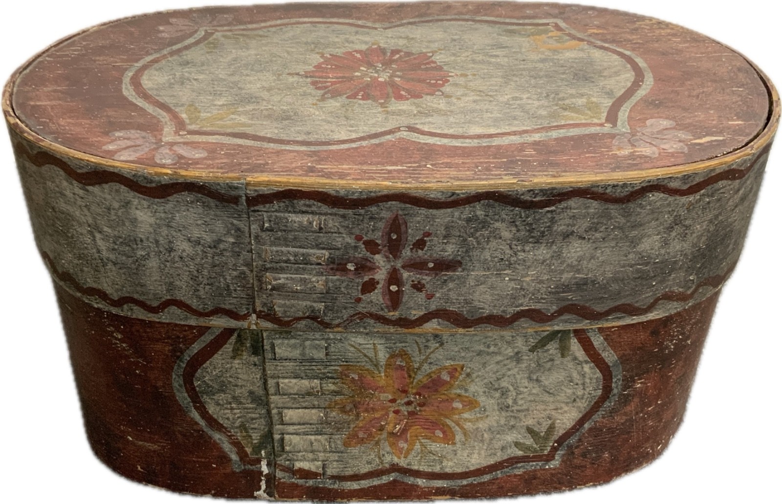 19th Century Scandinavian Bent Wood Brides Box