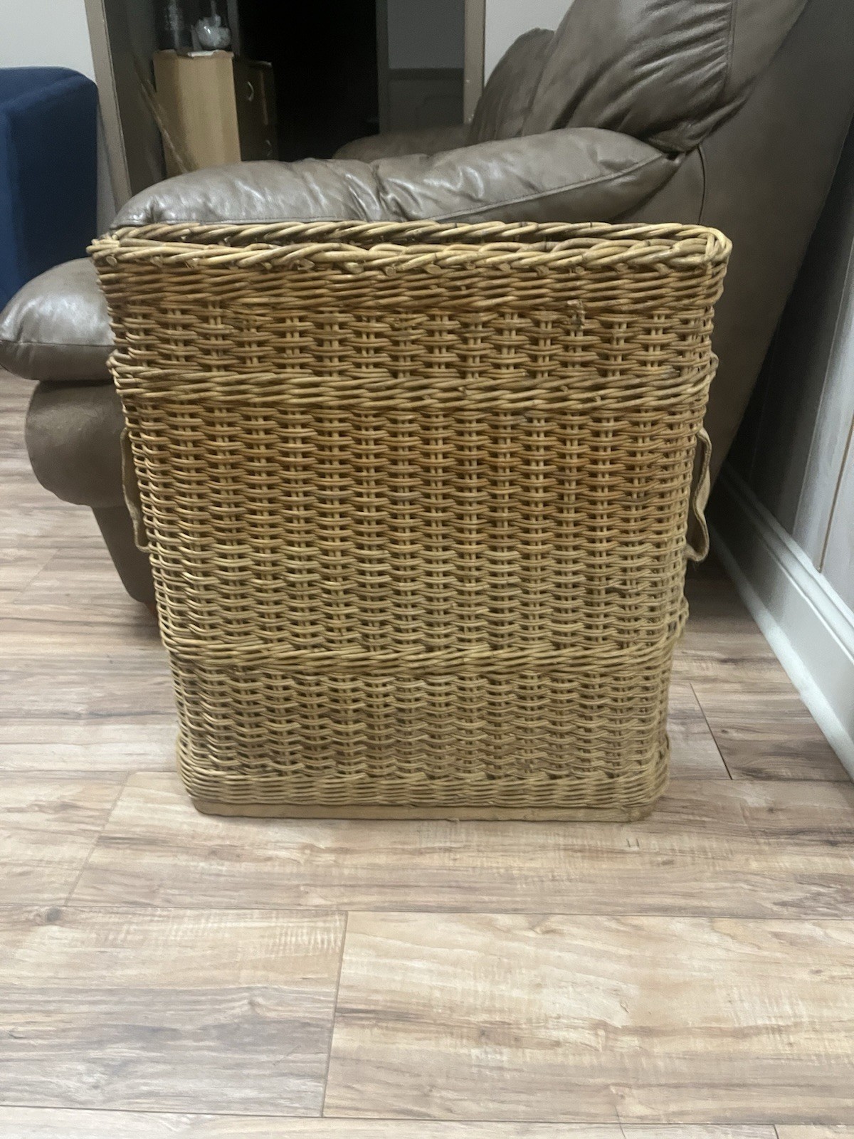 Rare Gerrman WW2 Artillery Wicker Basket Antique carrier