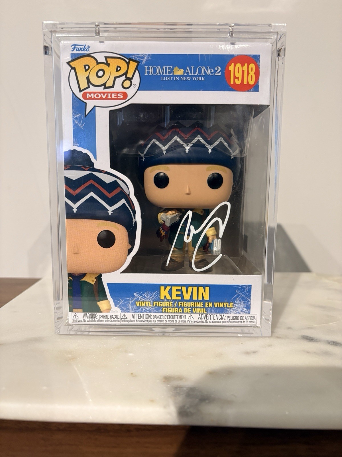 Funko Pop Kevin #1918 Signed by Macaulay Culkin MAS COA W/ Hard Stack Protector Funko Pop Kevin #1918 Signed by Macaulay Culkin MAS COA W/ Hard Stack Protector