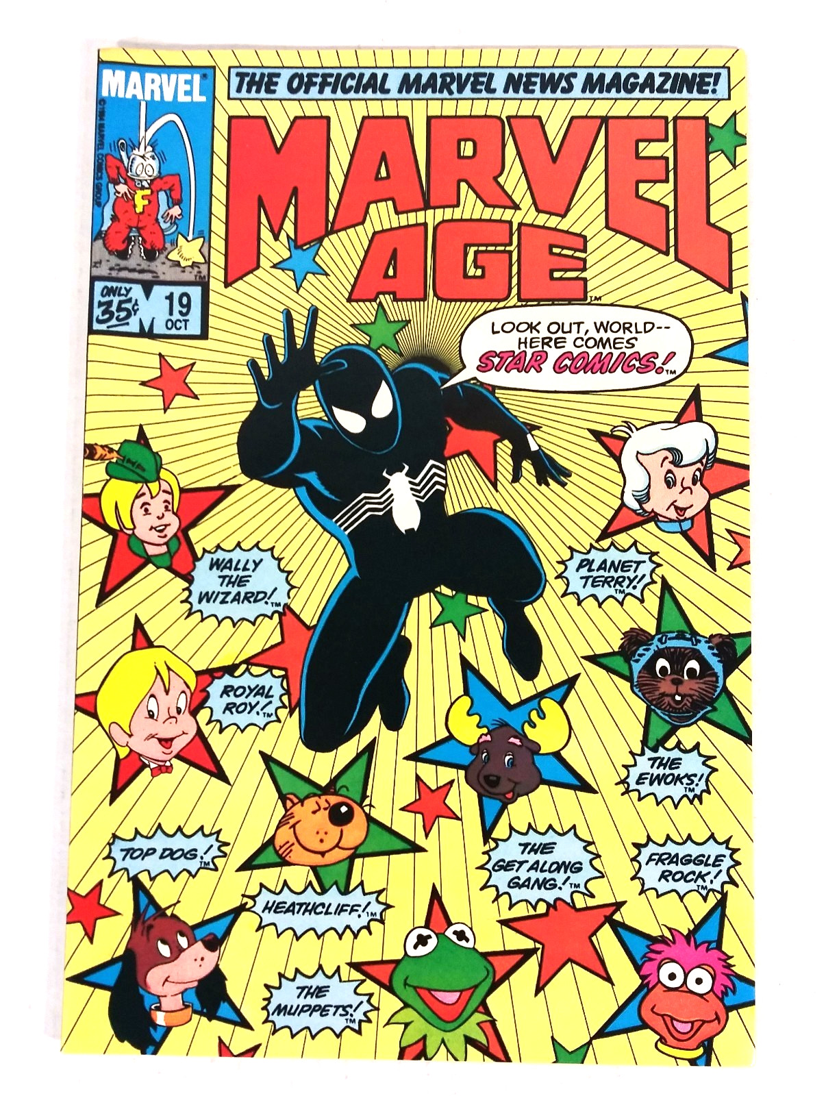 Marvel Age #19 Early Preview Black Costume Amazing SpiderMan Marvel 1984 VF/NM