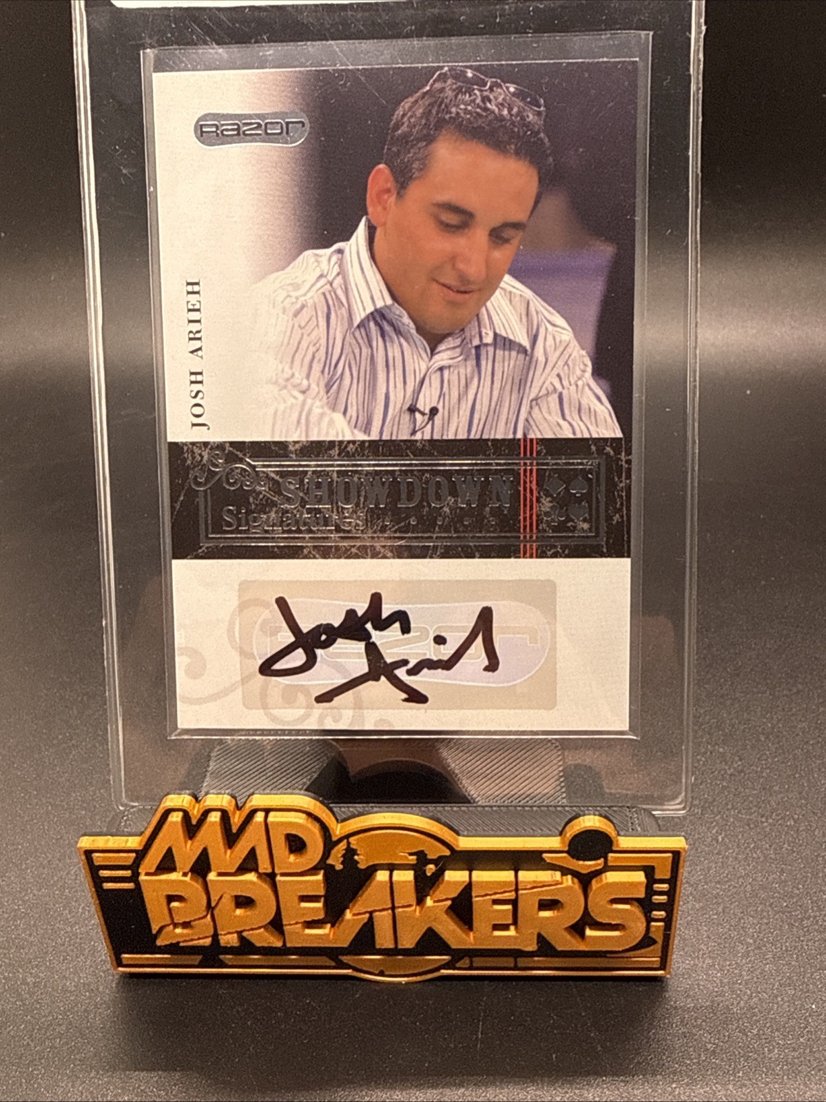 2006 Razor Poker Showdown Signatures Autograph Josh Arieh #A-2
