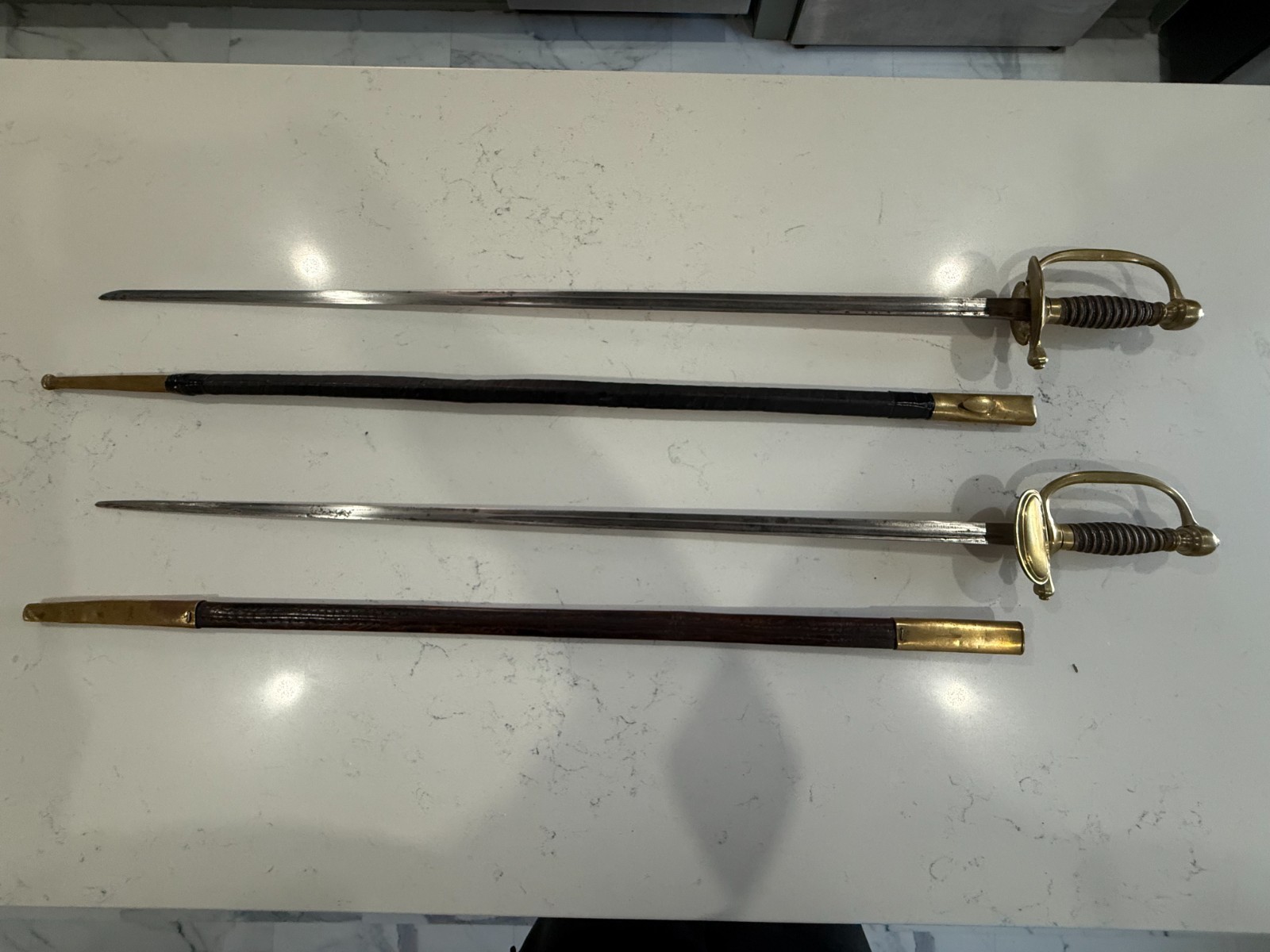 Pair of Dutch small swords - presumably duel, appx 18th or 19th Century