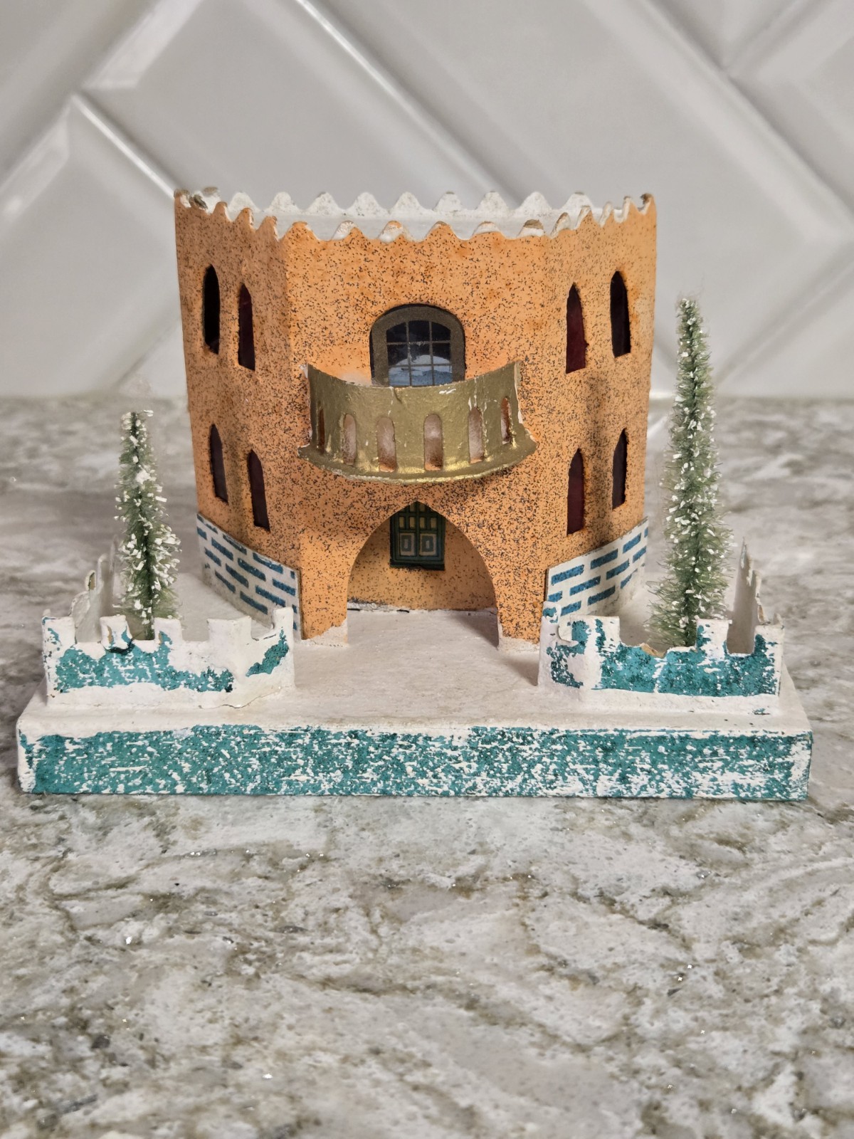 Vintage Christmas Putz House - Large 6