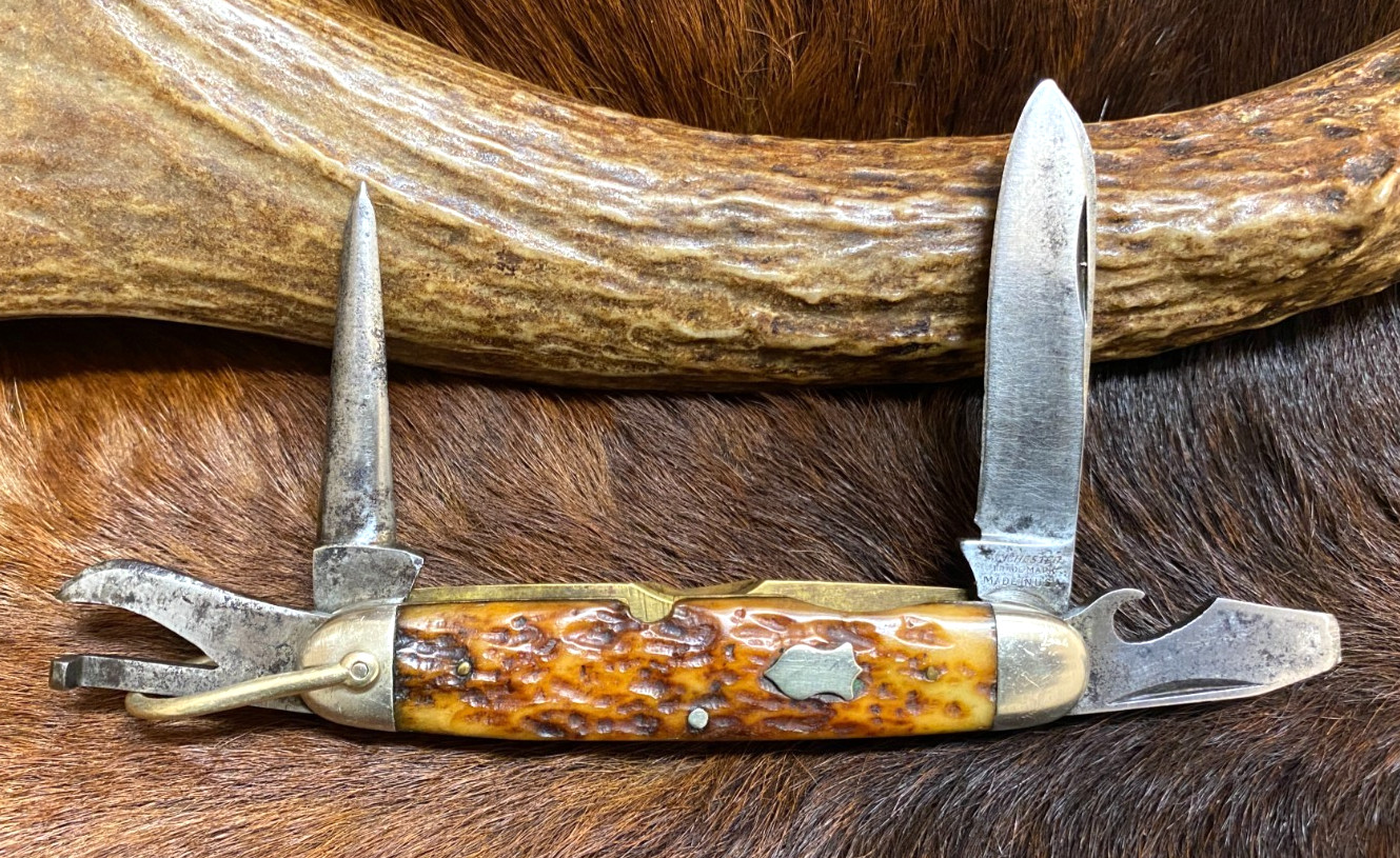 Winchester, Trademark, Made in USA., 4950 Camping, Utility Knife, 3 3/4\