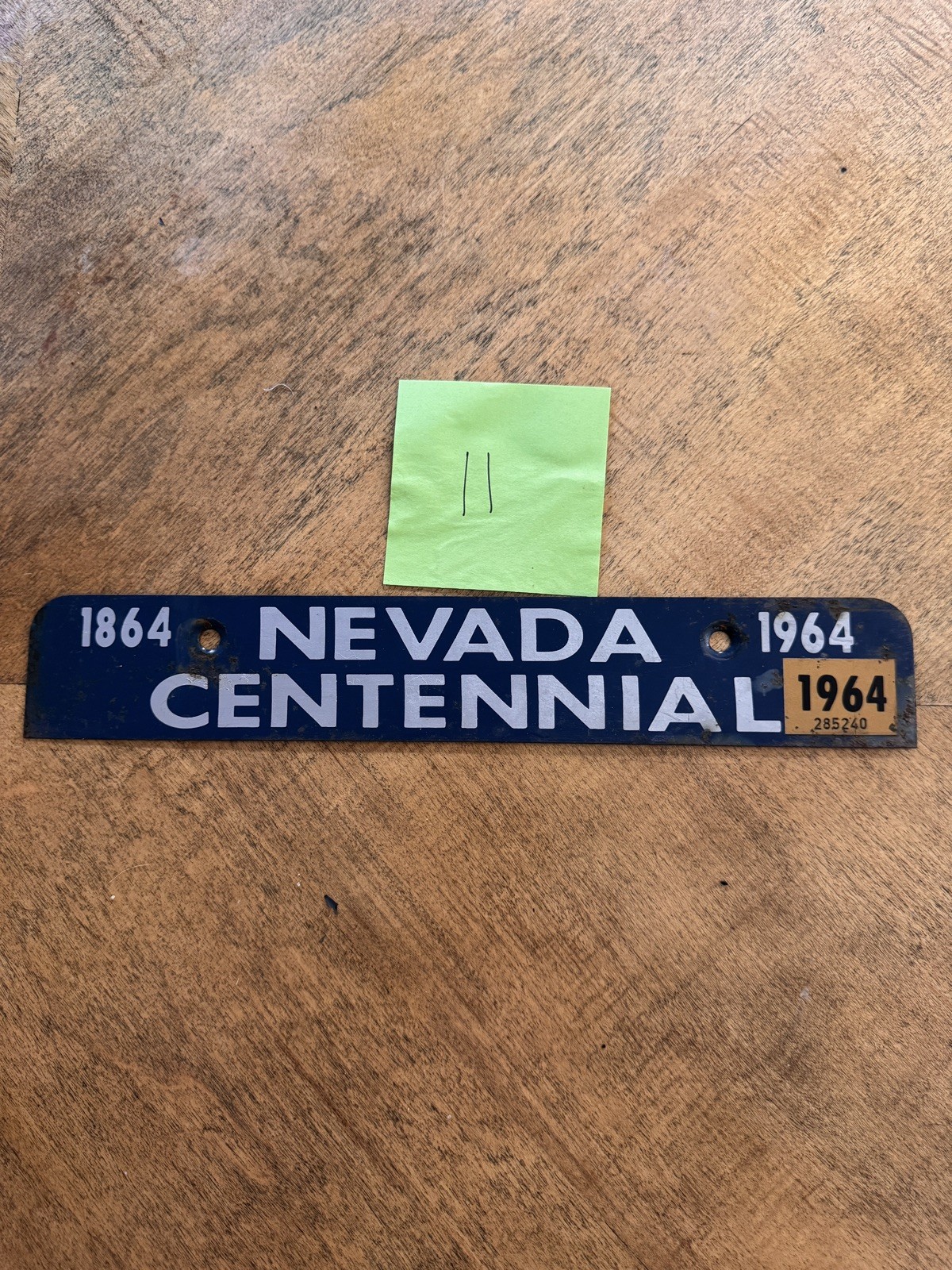 1864 - 1964 Nevada CENTENNIAL License Plate Topper Tag