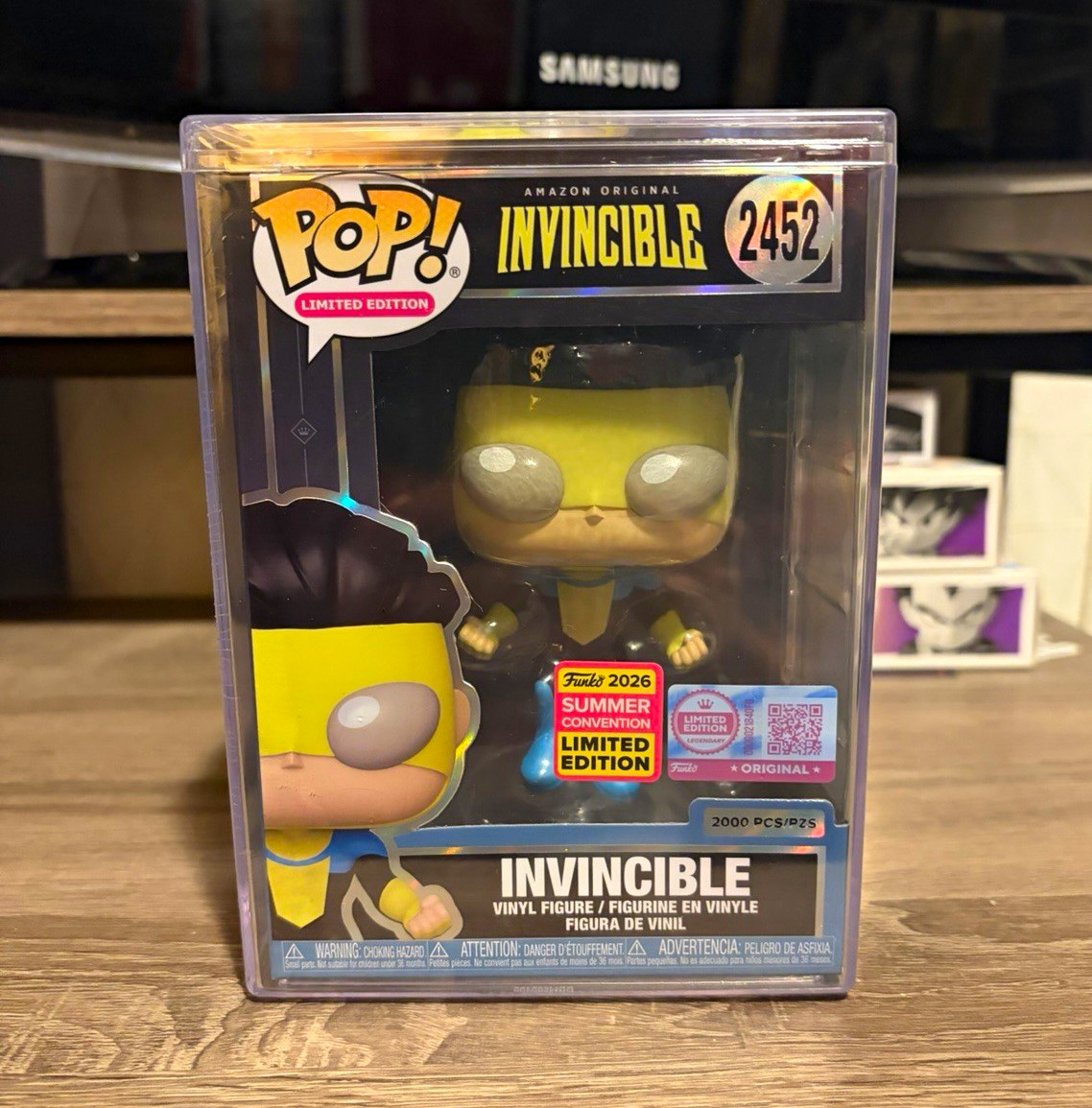 Funko Pop Vinyl Invincible #2452 Limited Edition Sdcc Shared 2000 pieces 