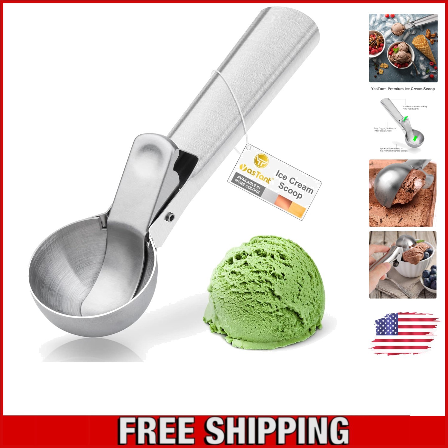 Trigger Ice Cream Scoop | Create Perfect Spherical Scoops Effortlessly