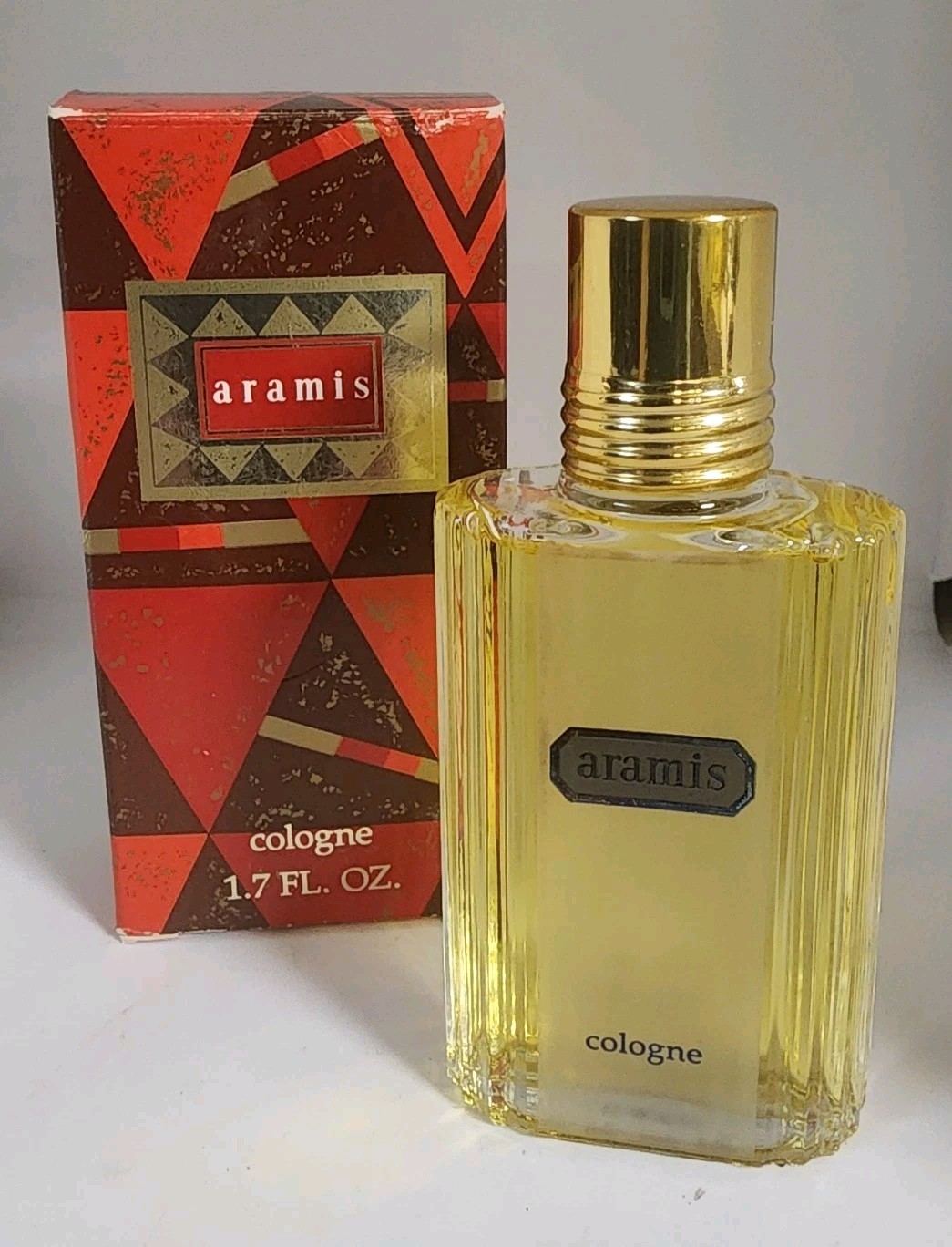 Vintage Aramis For Men Cologne Splash 1.7oz 50ml 1980s In Red Gold Box Unused