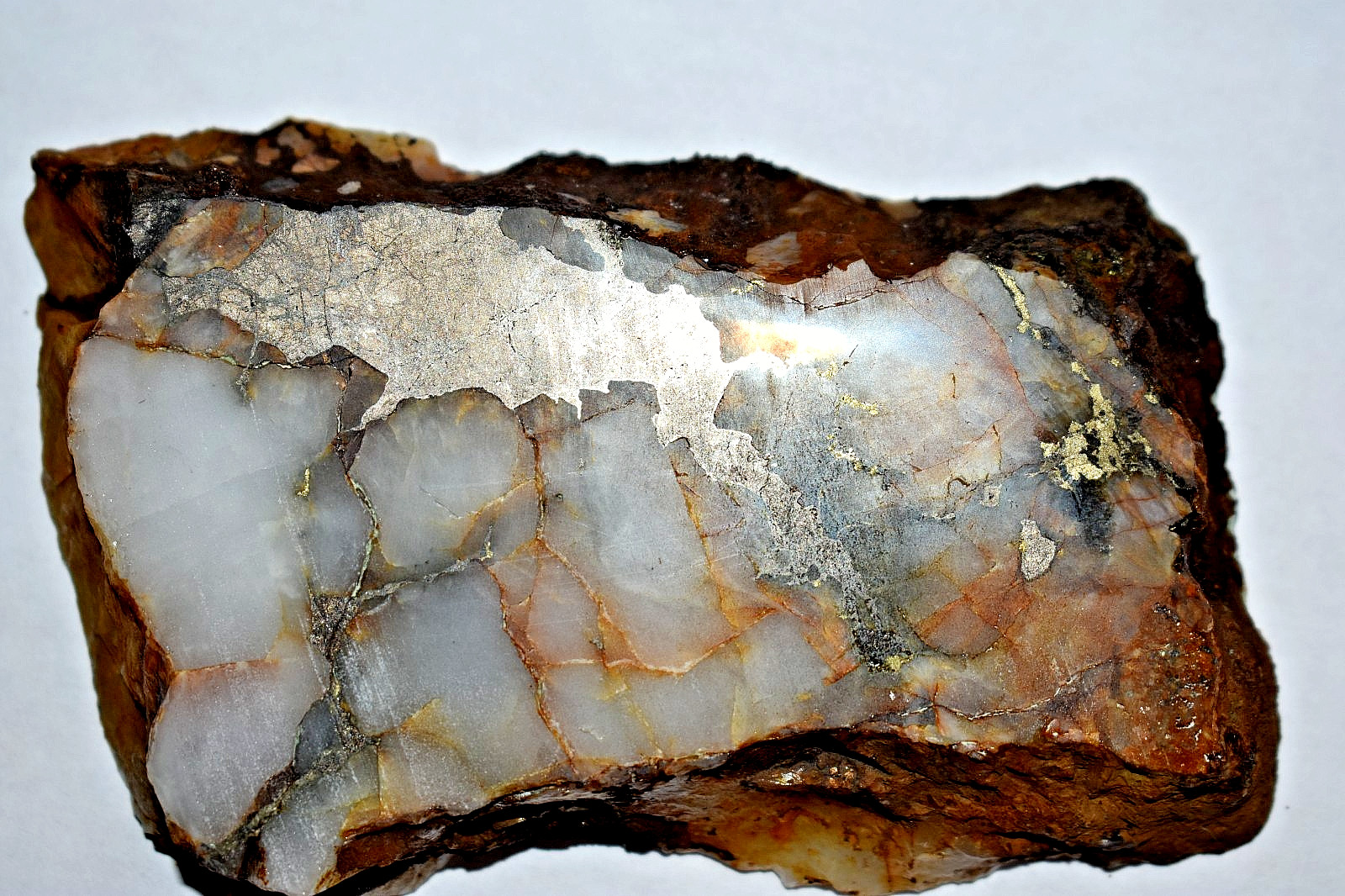 Gold Silver Quartz Ore Slab 1800s Ore Knob Copper Mine NC High Grade Deal