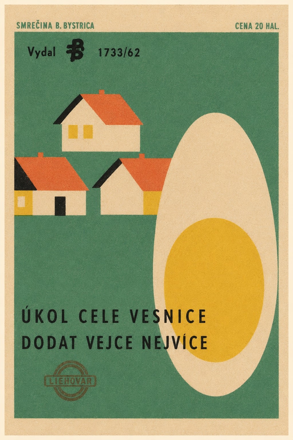 Retro Village Print - 1960s Agricultural Art Poster 🏡 - 16x24” Premium Matte