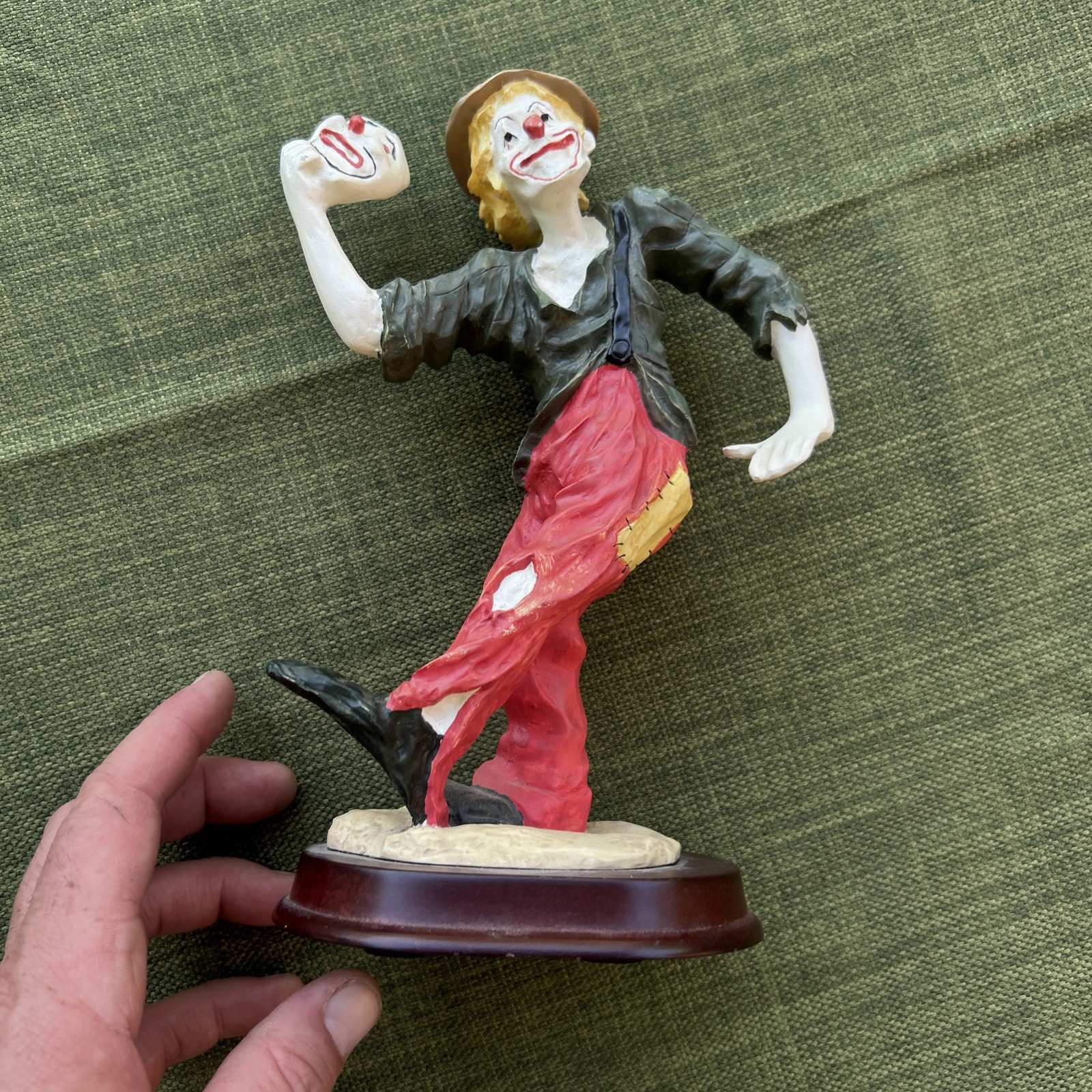 Vintage Hobo Clown Figurine Often Referred to As A Weary Willie Hand Painted Vintage Hobo Clown Figurine Often Referred to As A Weary Willie Hand Painted