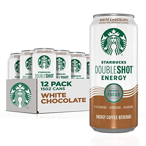 Starbucks Doubleshot Energy Drink Coffee Beverage White Chocolate 15 oz Cans ...