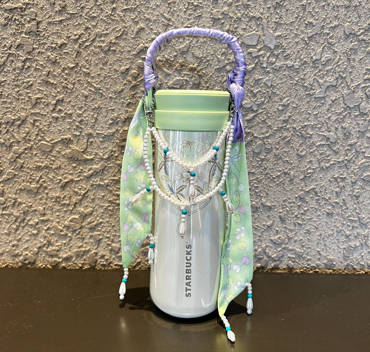 【NEW】Starbucks China 2026 Spring Auspicious Pattern 14oz Tumbler w/ Decorations