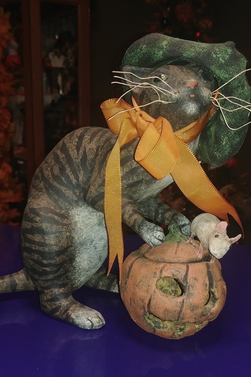 Bethany Lowe Vergie Lightfoot Halloween Cat JOL Mouse Tomfoolerie & Jerry Damage Bethany Lowe Vergie Lightfoot Halloween Cat JOL Mouse Tomfoolerie & Jerry Damage