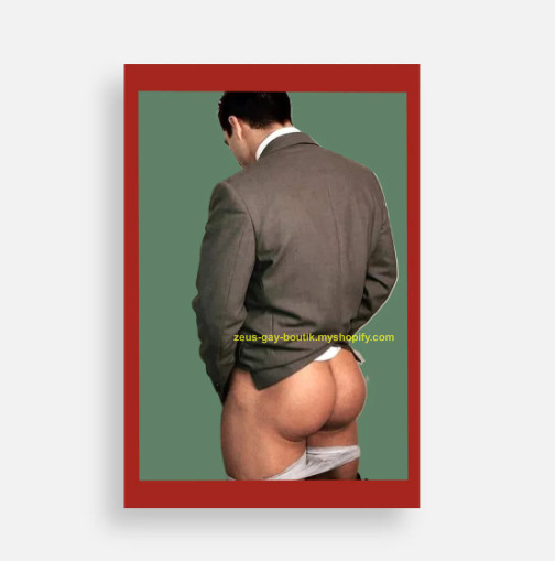 POSTCARD Print / Businessman buttocks