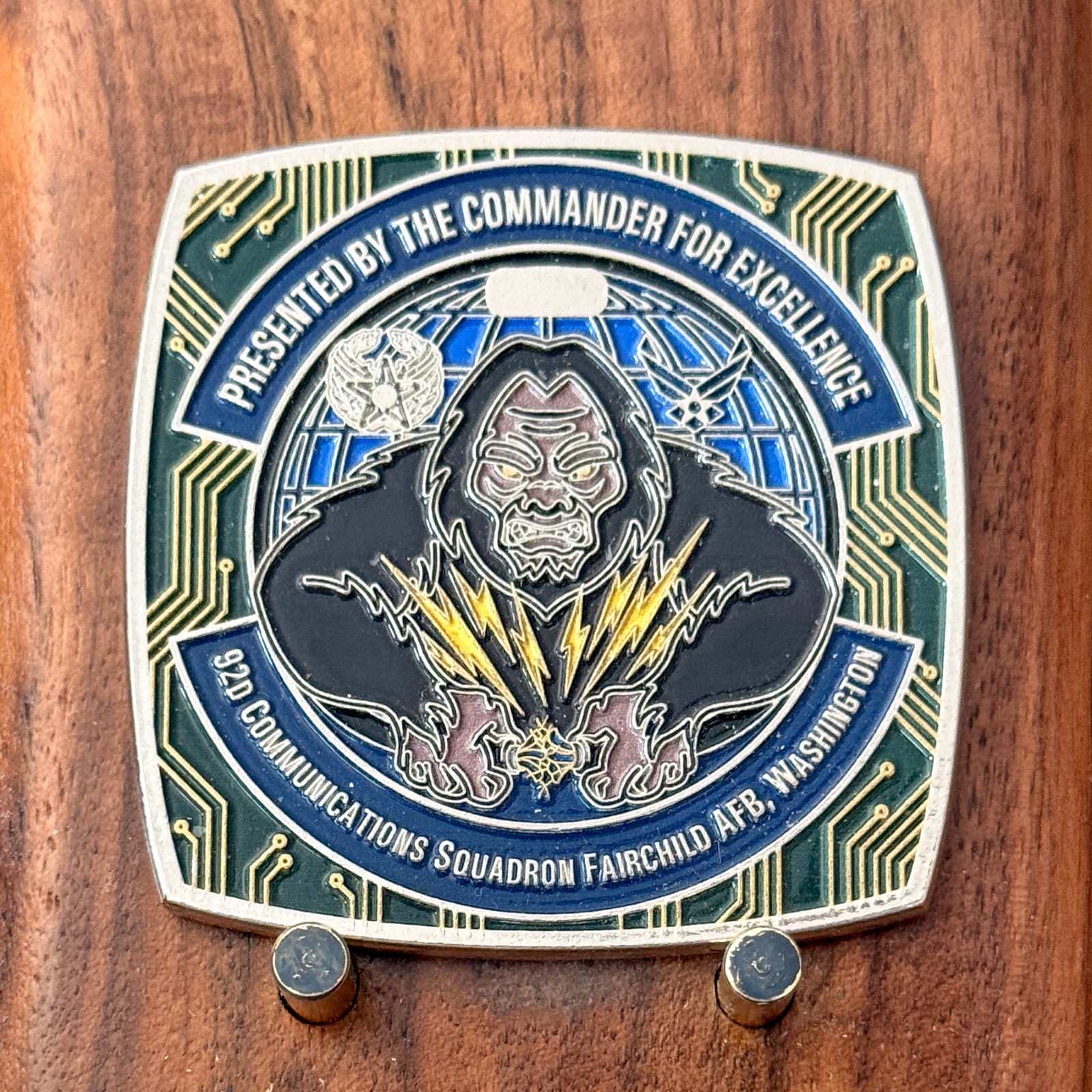 92D Communications Squadron Fairchild AFB Challenge Coin  W#24